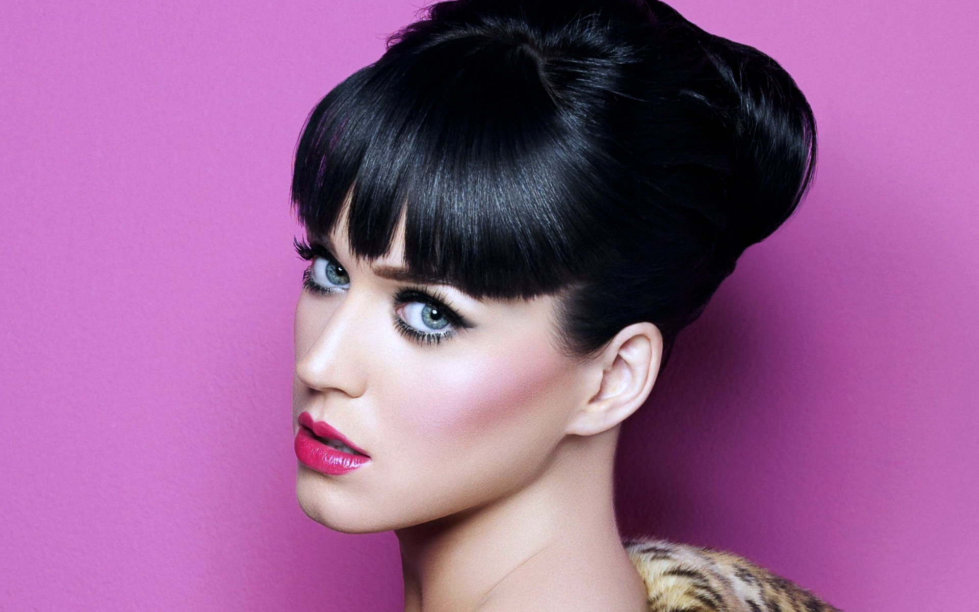 brunettes, women, Katy Perry, blue eyes, singers, faces - desktop wallpaper