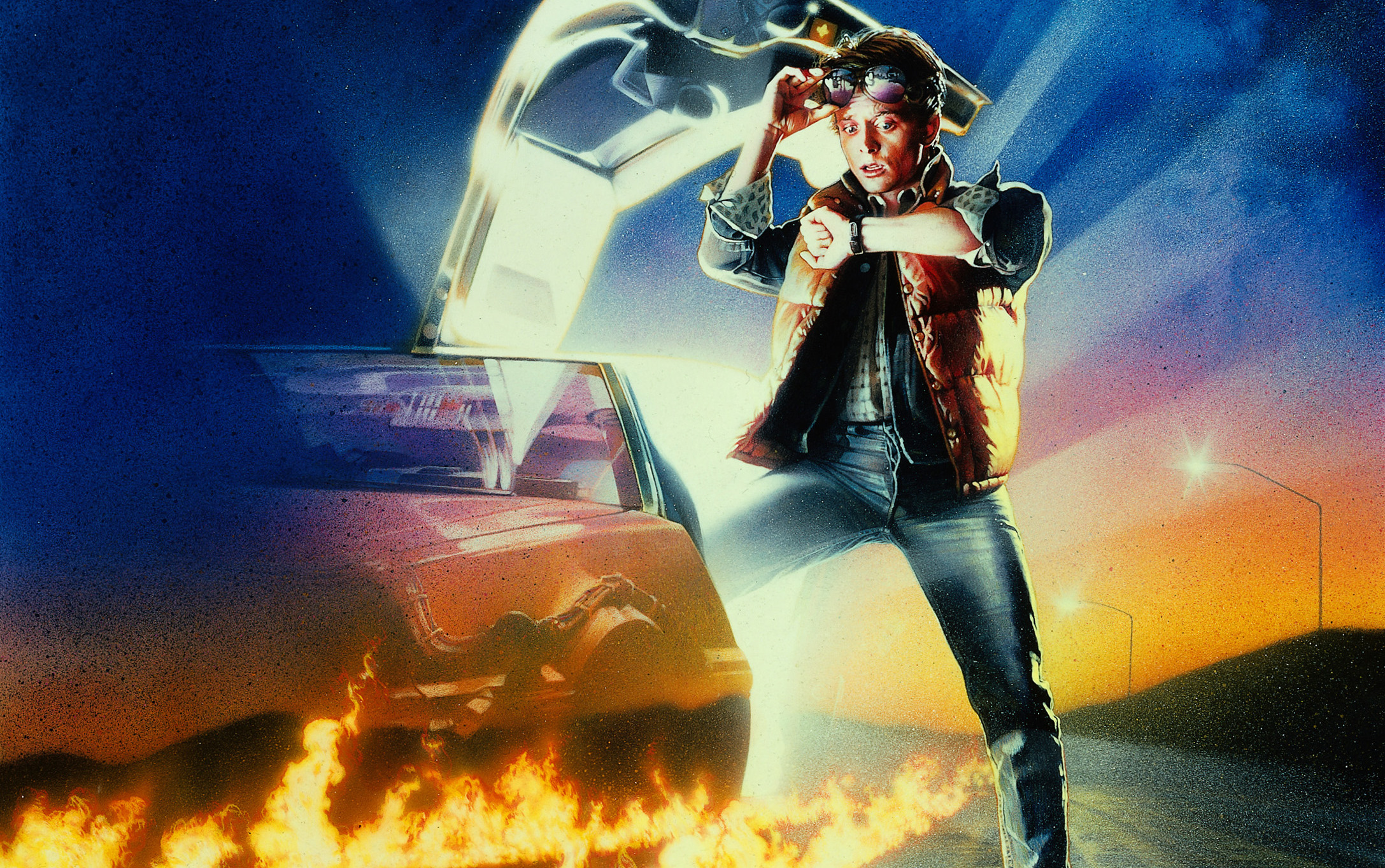 Back to the Future, Michael J. Fox, Marty McFly, Drew Struzan - desktop wallpaper