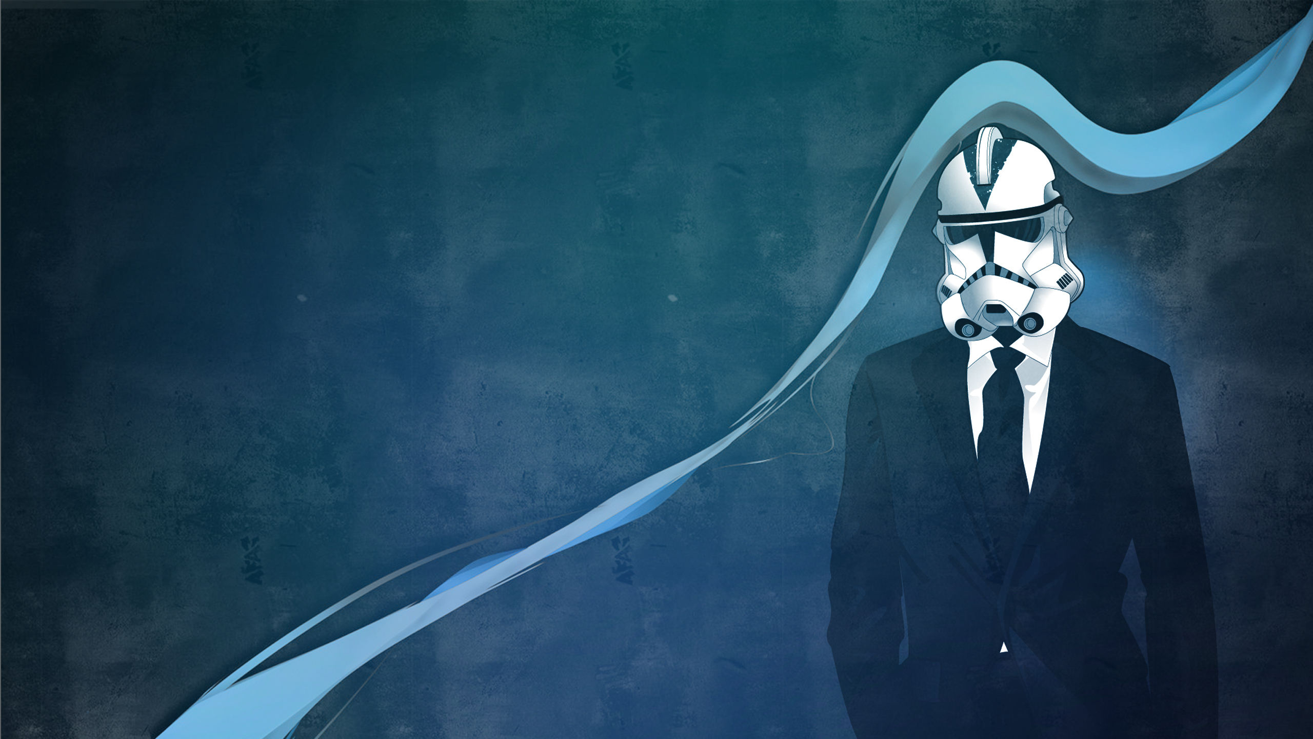 blue, stormtroopers, digital art, artwork - desktop wallpaper