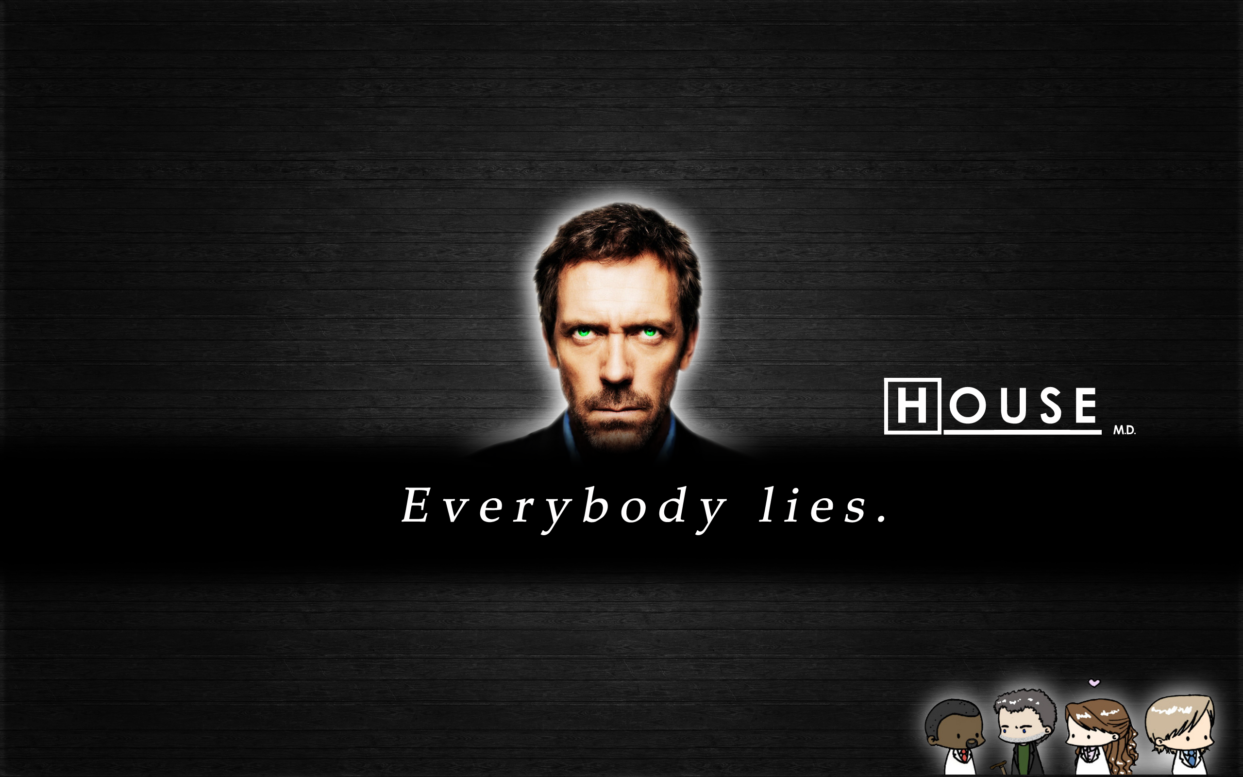 quotes, Hugh Laurie, everybody lies, Gregory House, House M.D. - desktop wallpaper