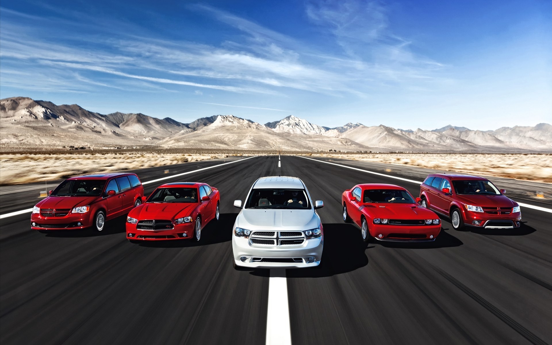 cars, Dodge, roads, Dodge Charger R/T, Dodge Challenger RT, Dodge Durango - desktop wallpaper