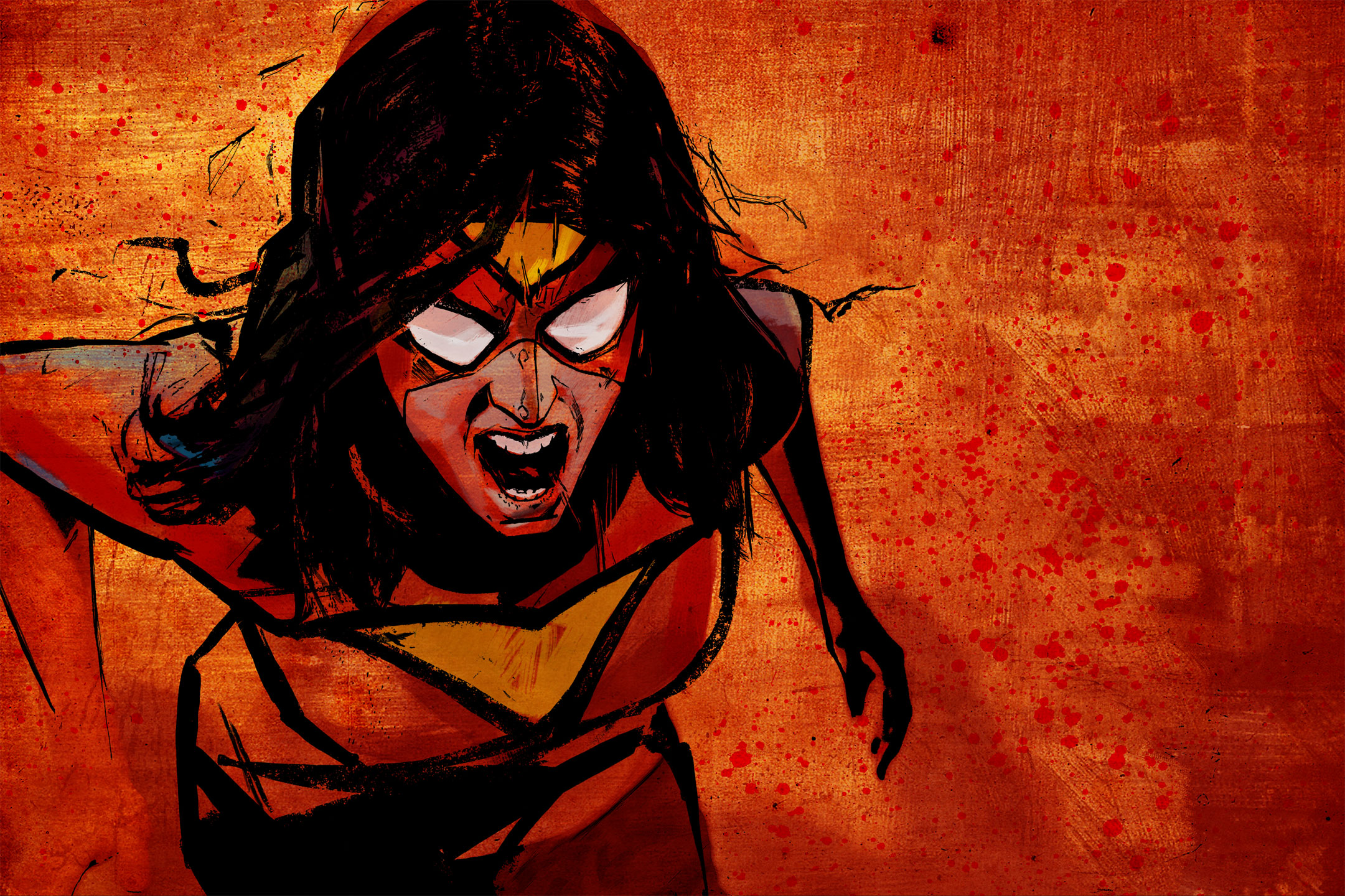 comics, superheroes, artwork, Marvel Comics, comics girls, Spider-woman - desktop wallpaper