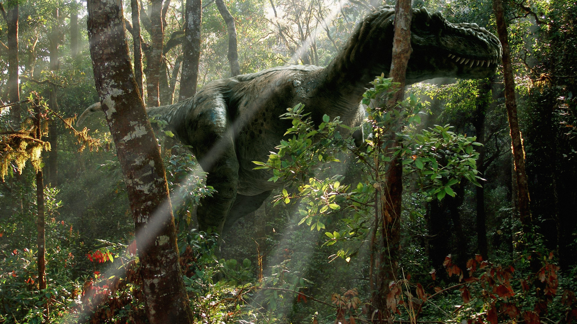 nature, forests, dinosaurs - desktop wallpaper