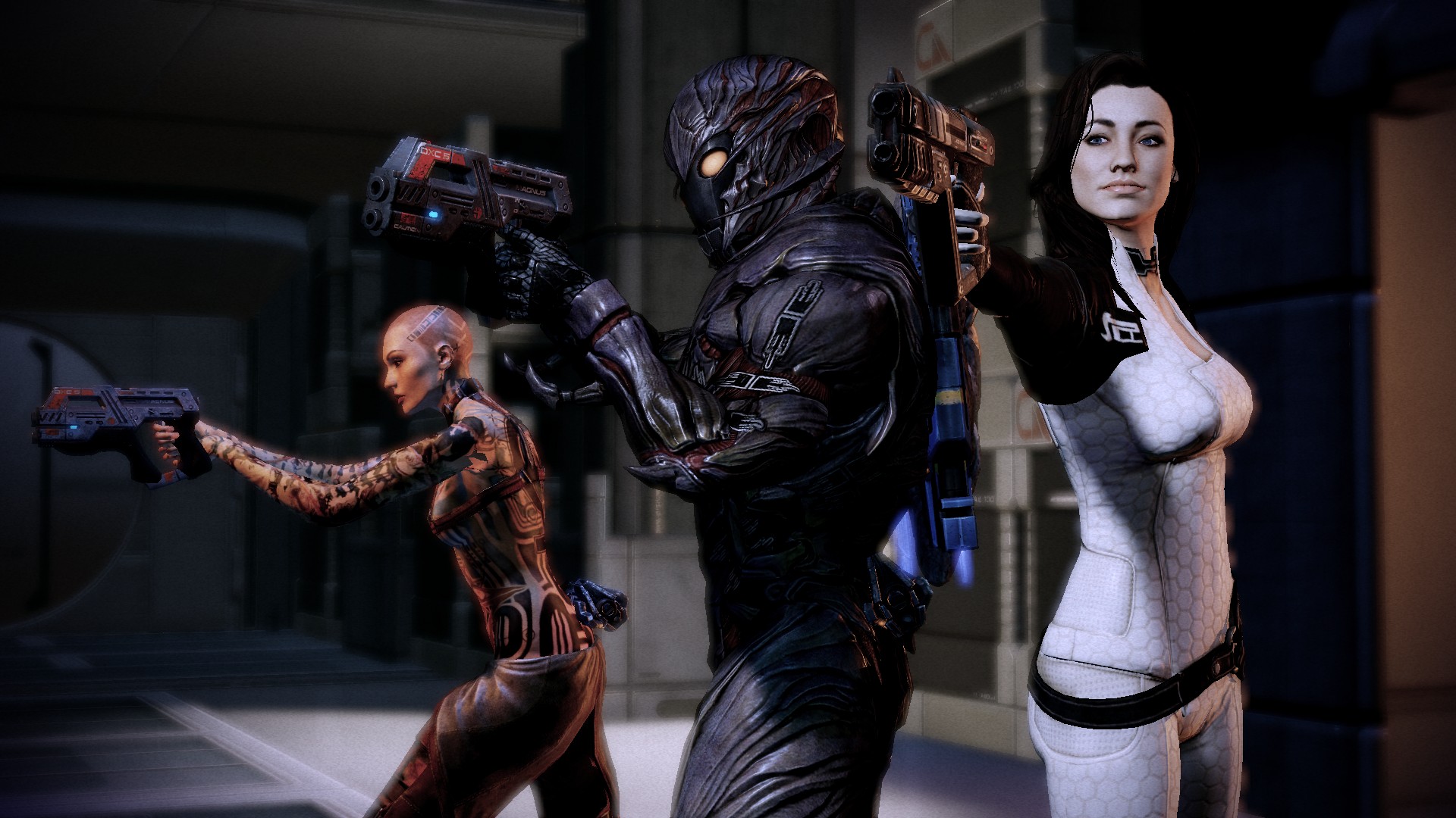 video games, Mass Effect, Miranda Lawson, BioWare, Subject Zero, Commander Shepard, Jack (Mass Effect) - desktop wallpaper