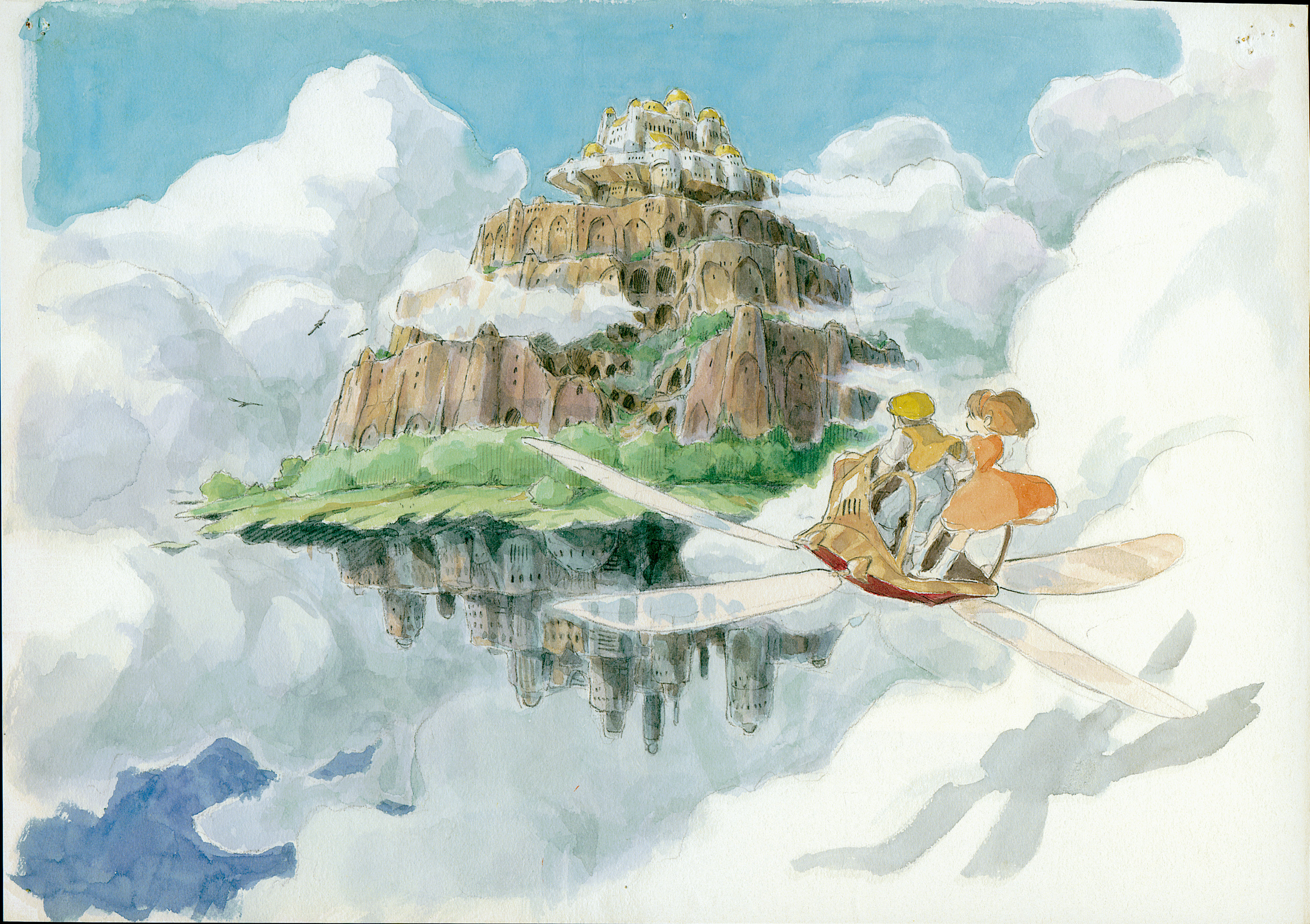 pazu, Studio Ghibli, Laputa castle in the sky, Sheeta - desktop wallpaper