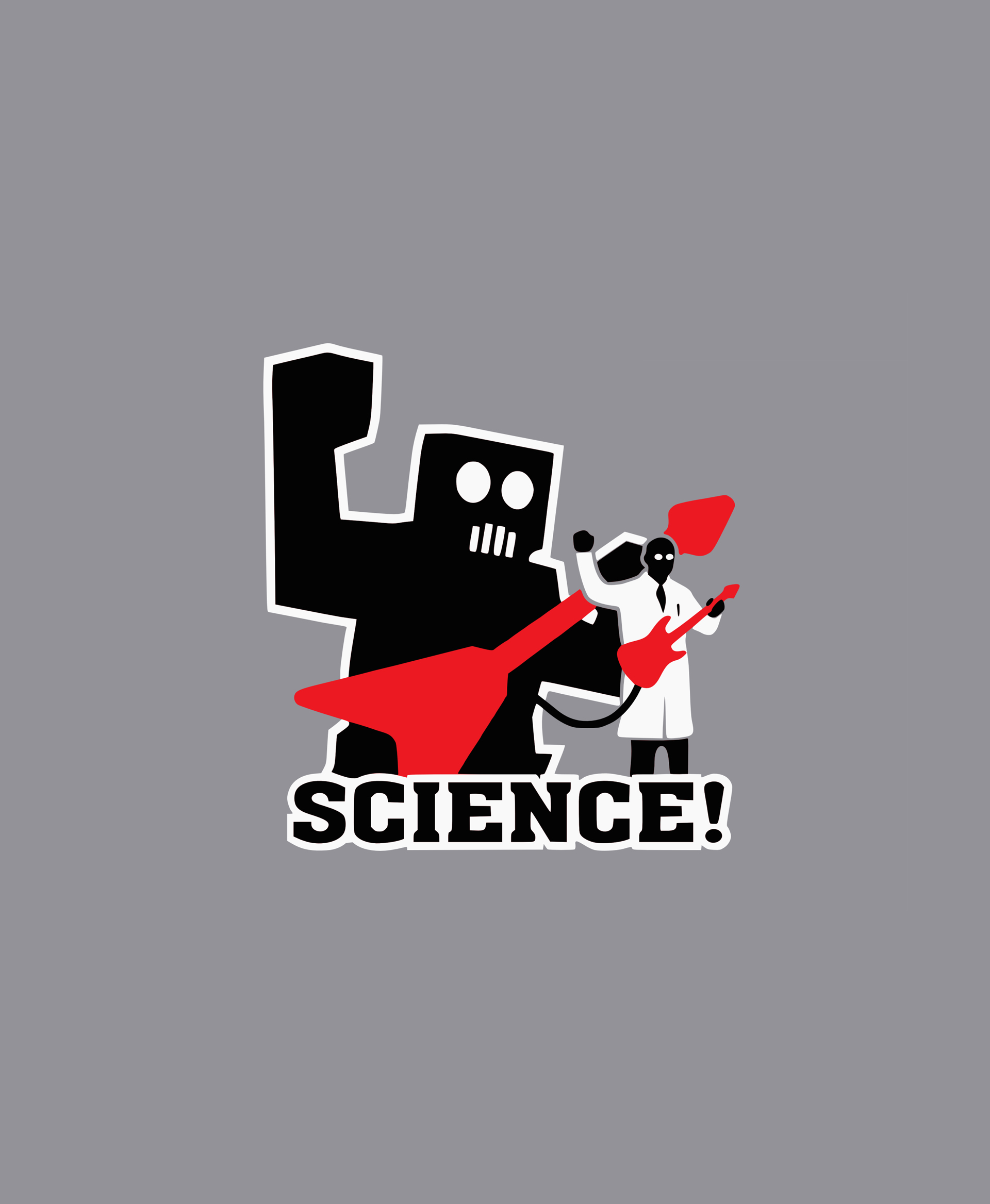 science, robot, guitars - desktop wallpaper