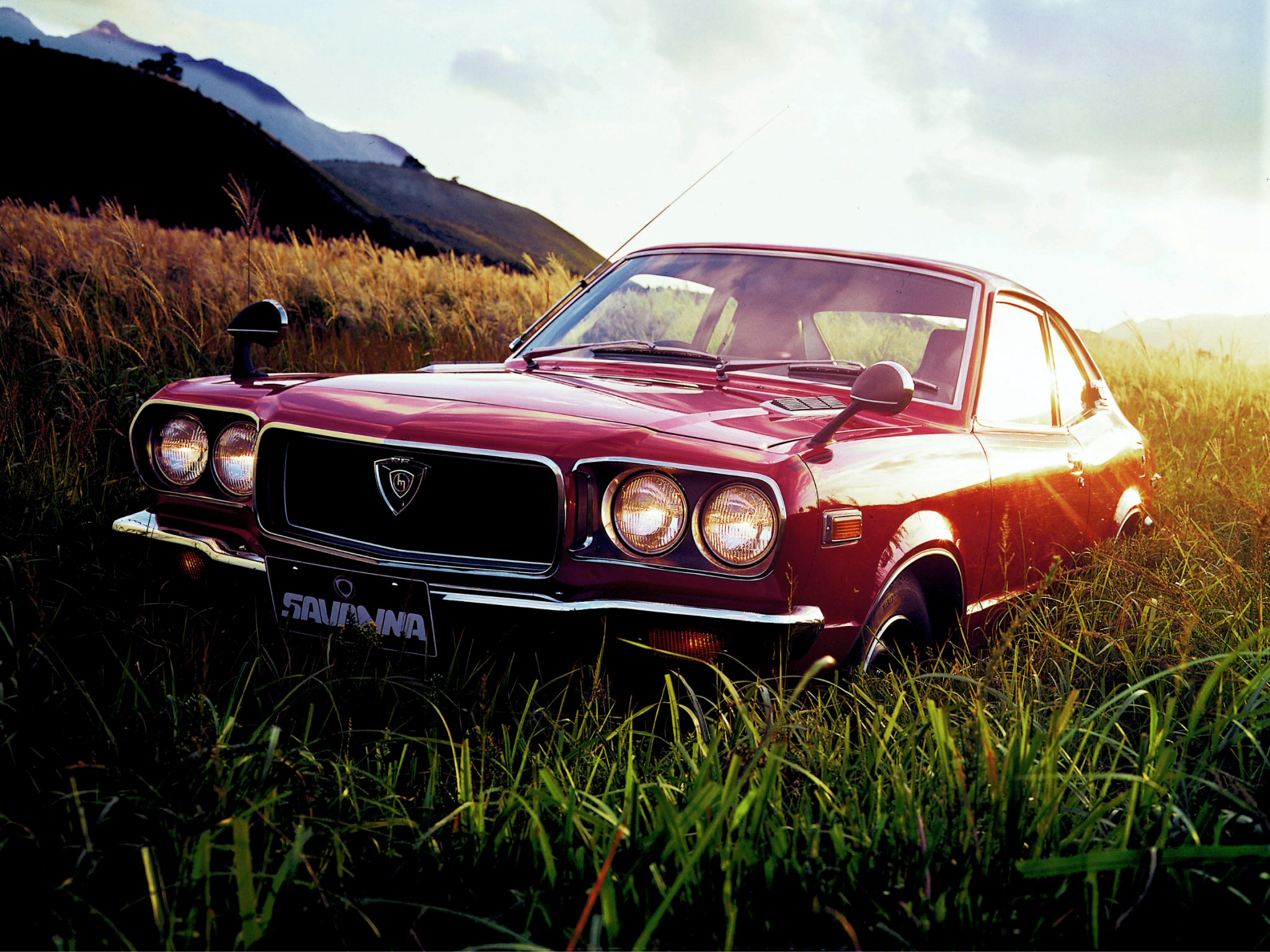 cars, Mazda, vehicles, red cars, Mazda Savanna - desktop wallpaper