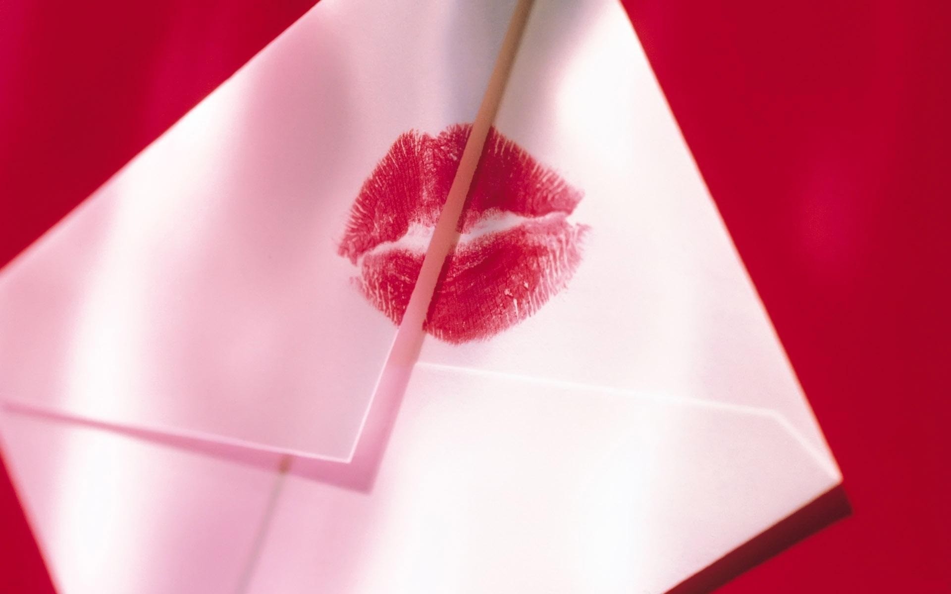 kissing, envelope - desktop wallpaper