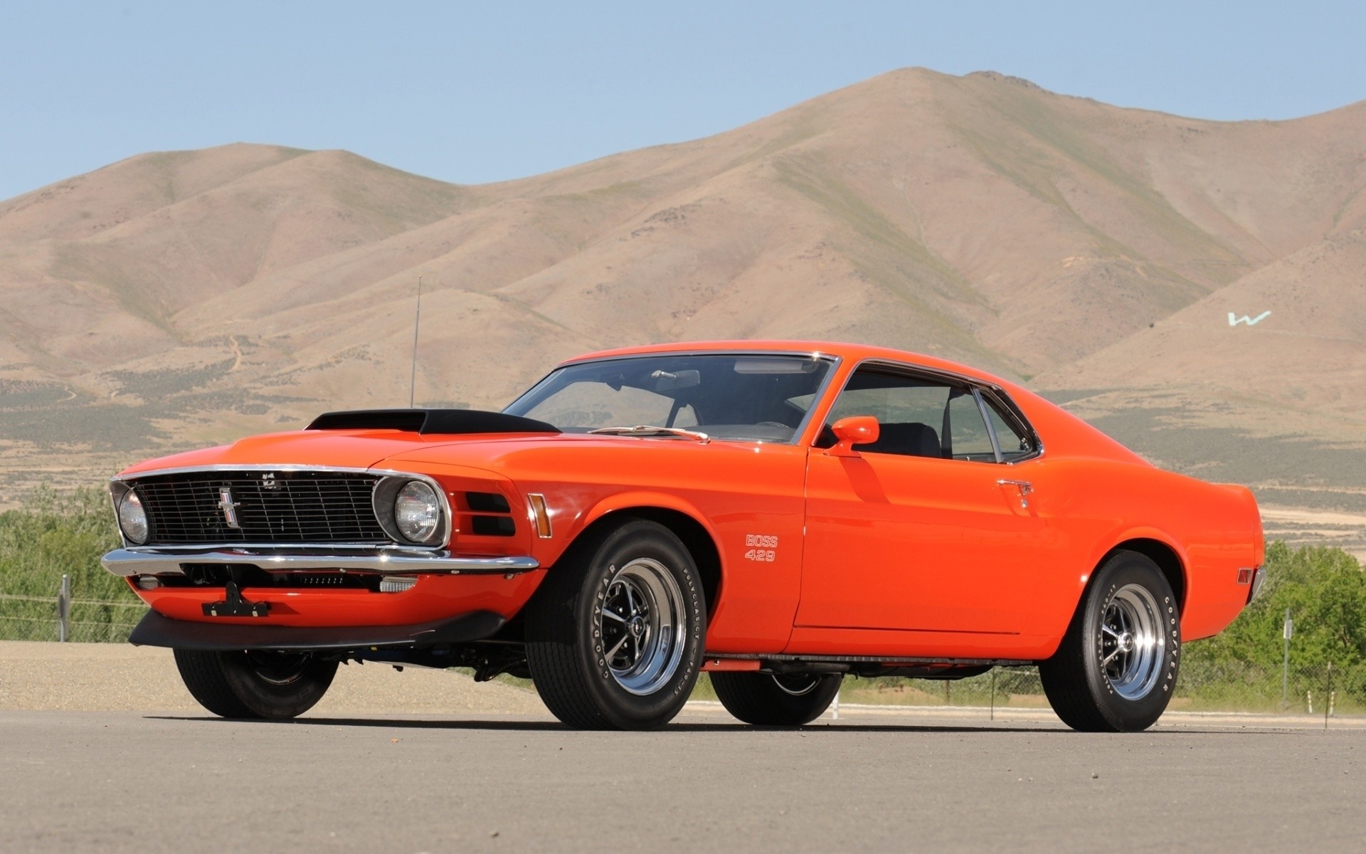 cars, Ford, muscle cars, vehicles, Ford Mustang, orange cars - desktop wallpaper
