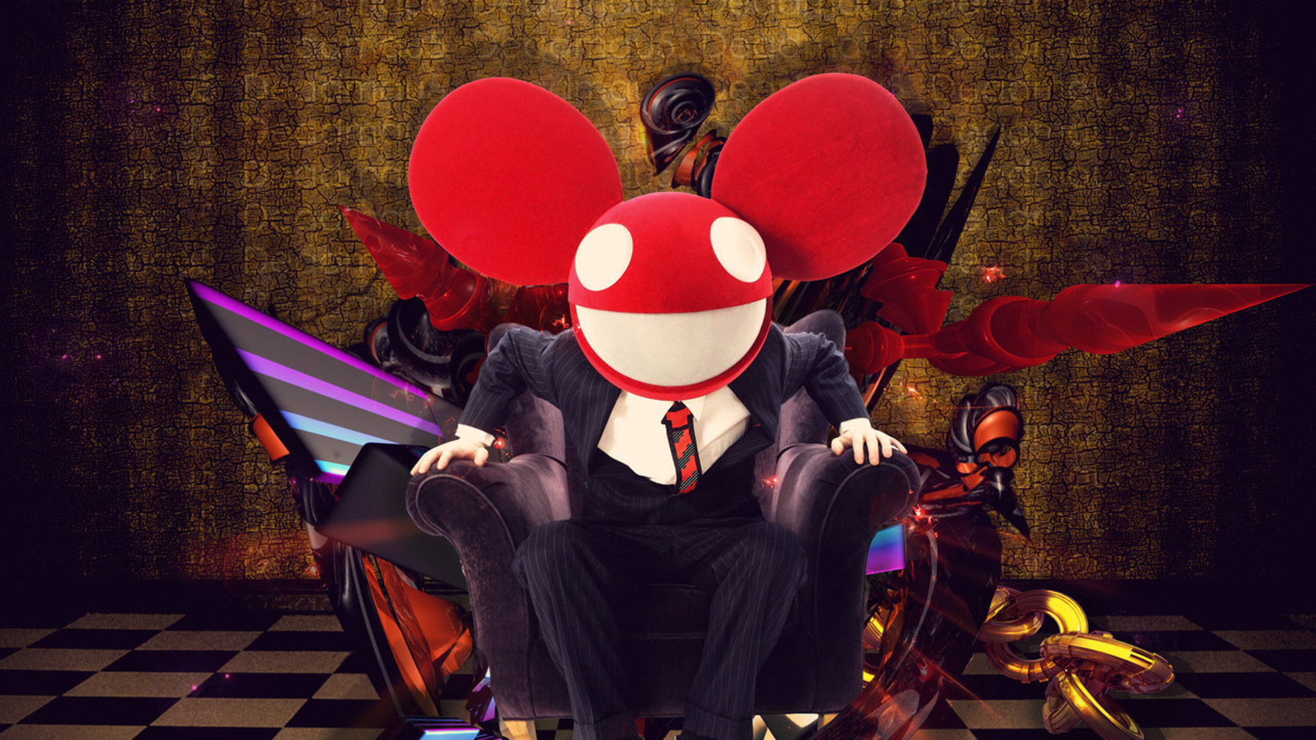 suit, Deadmau5, house music - desktop wallpaper