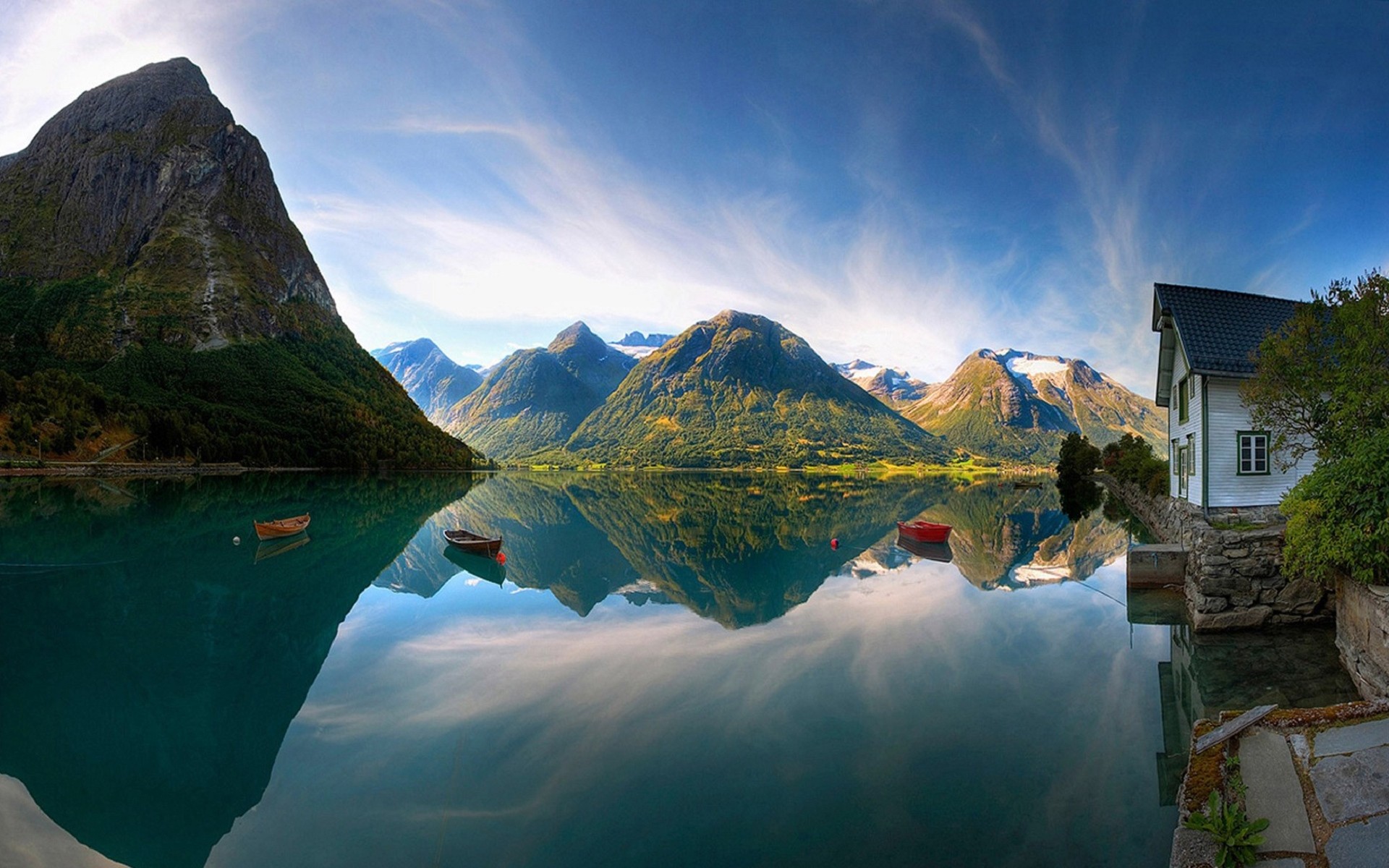 mountains, landscapes, nature, reflections - desktop wallpaper