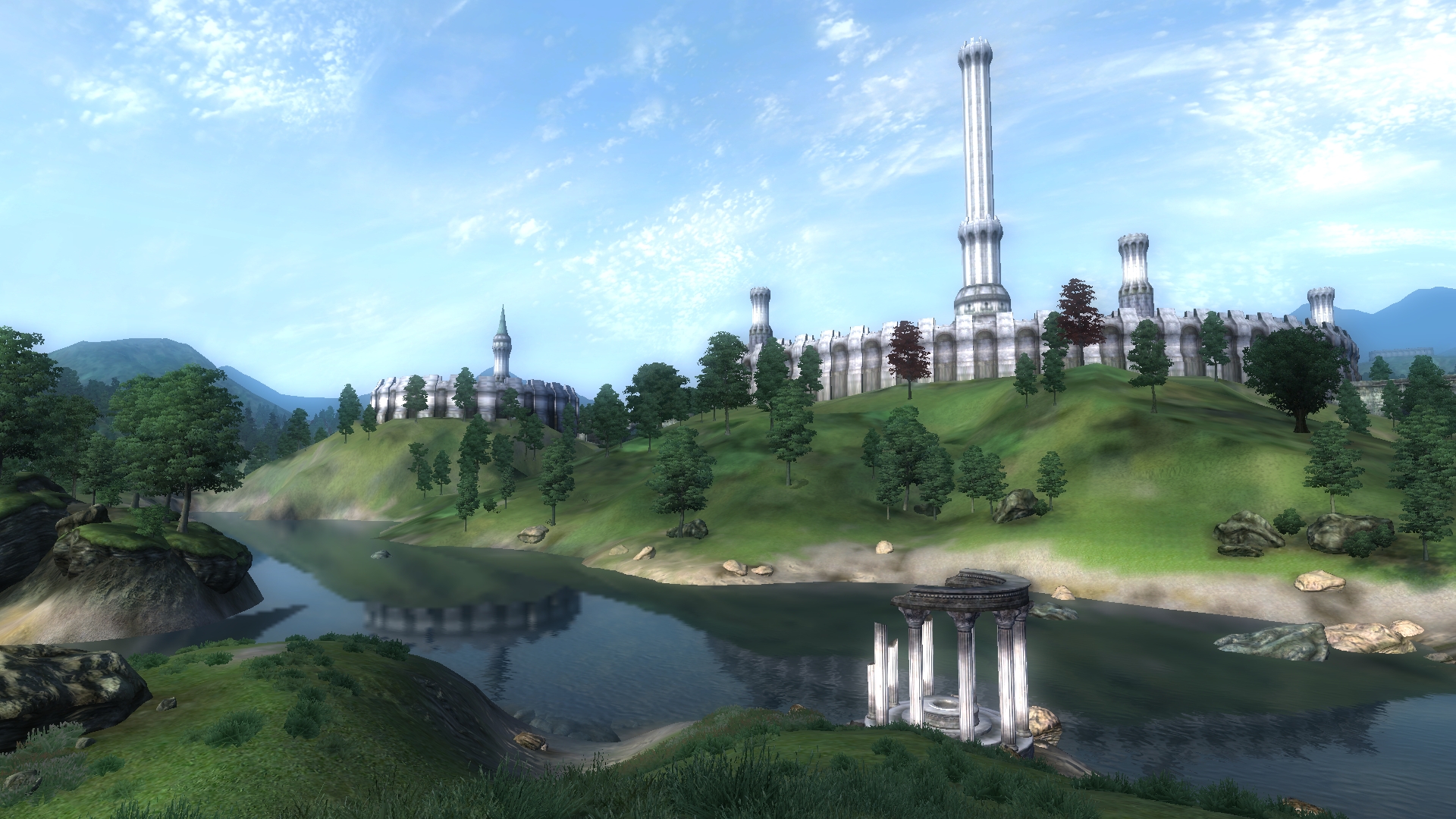 video games, landscapes, rivers, imperial city, The Elder Scrolls IV: Oblivion, gameplay - desktop wallpaper