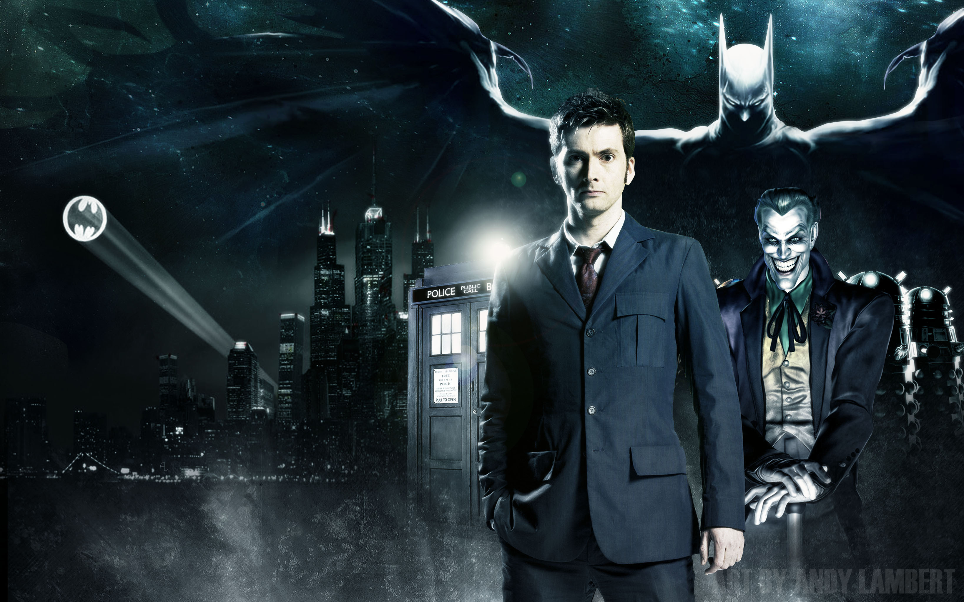Batman, David Tennant, Doctor Who, Tenth Doctor - desktop wallpaper