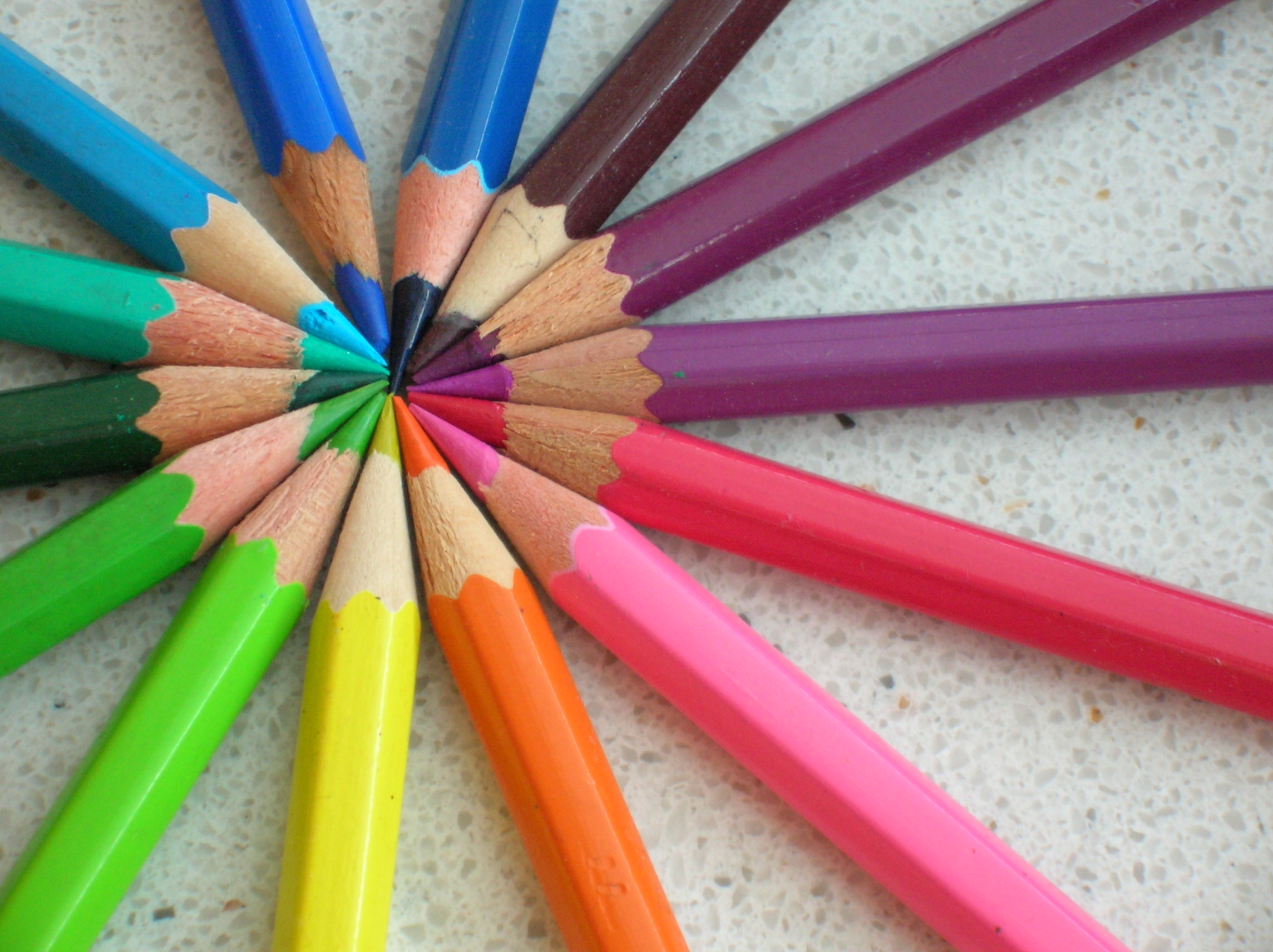 multicolor, crayons, pencils - desktop wallpaper