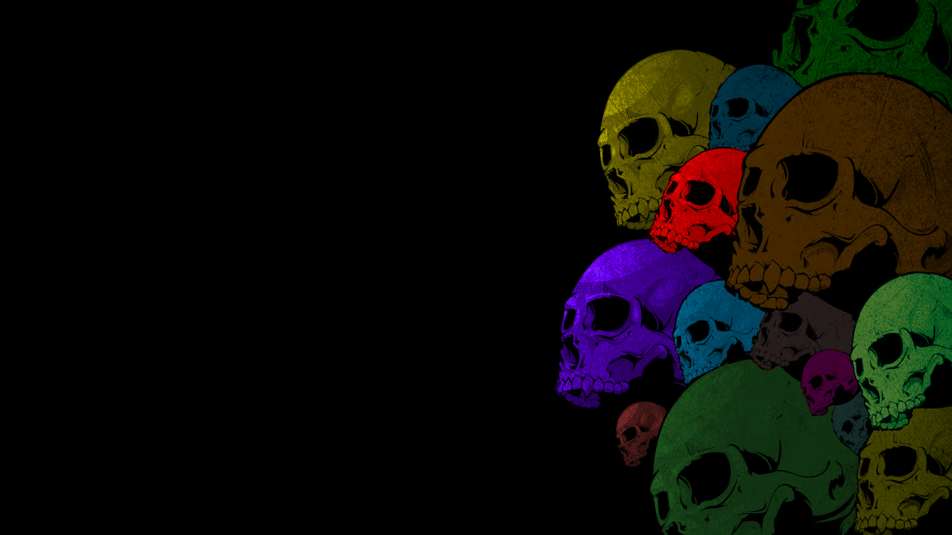 skulls - desktop wallpaper