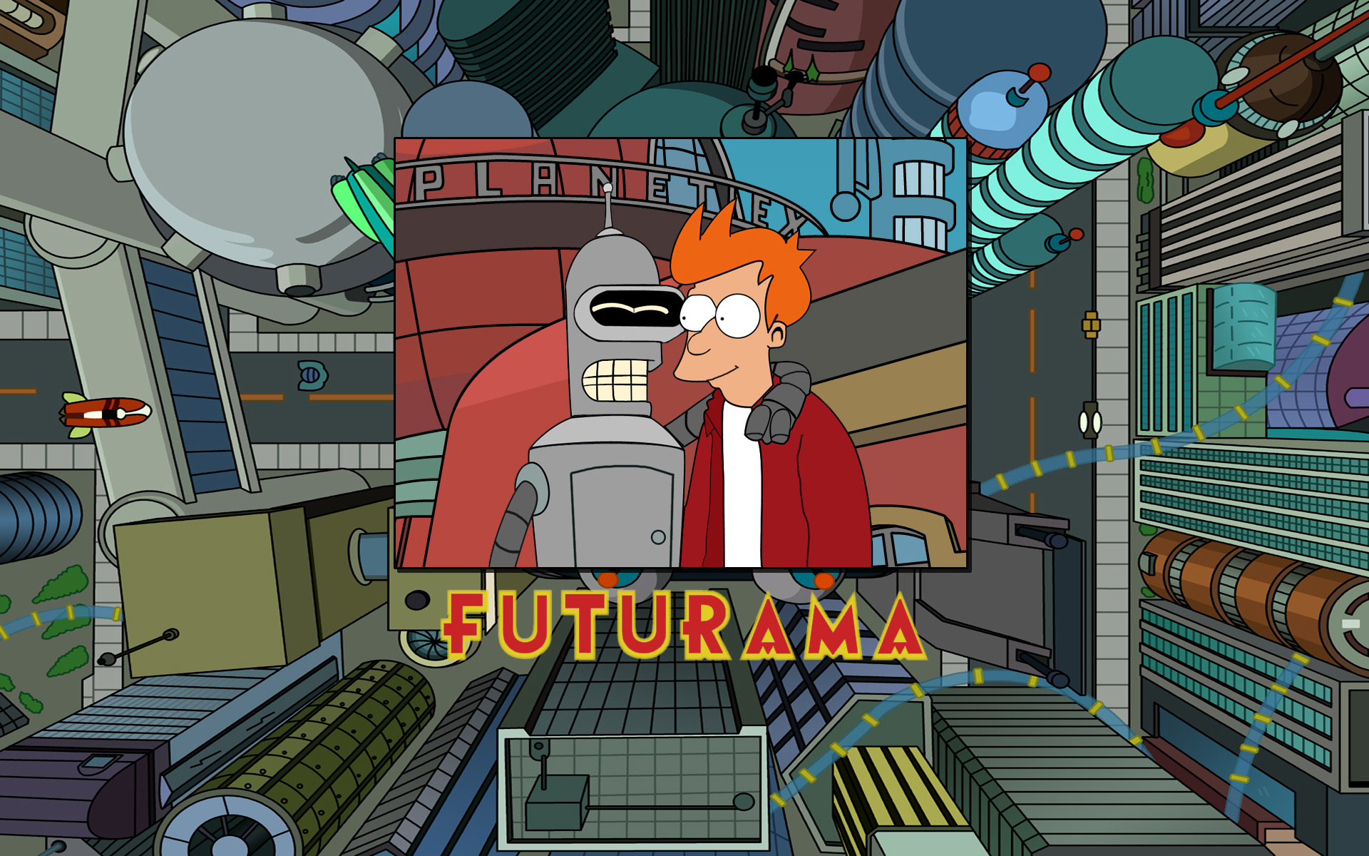 Futurama, Bender, Philip J. Fry - desktop wallpaper