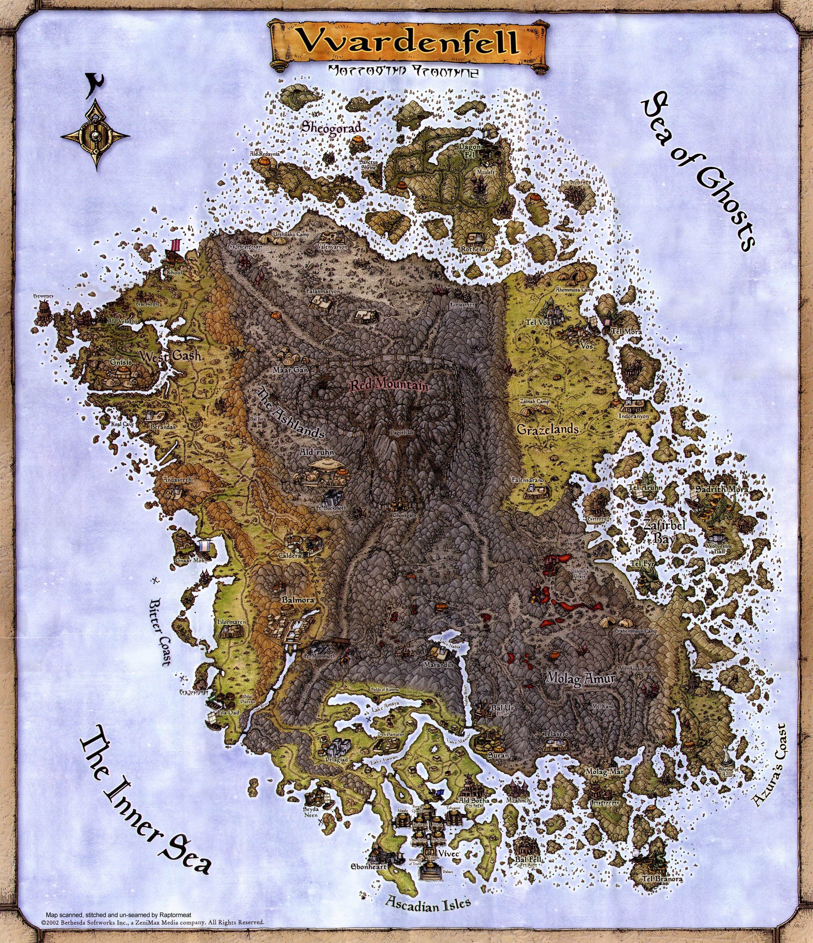 maps, The Elder Scrolls III: Morrowind - desktop wallpaper