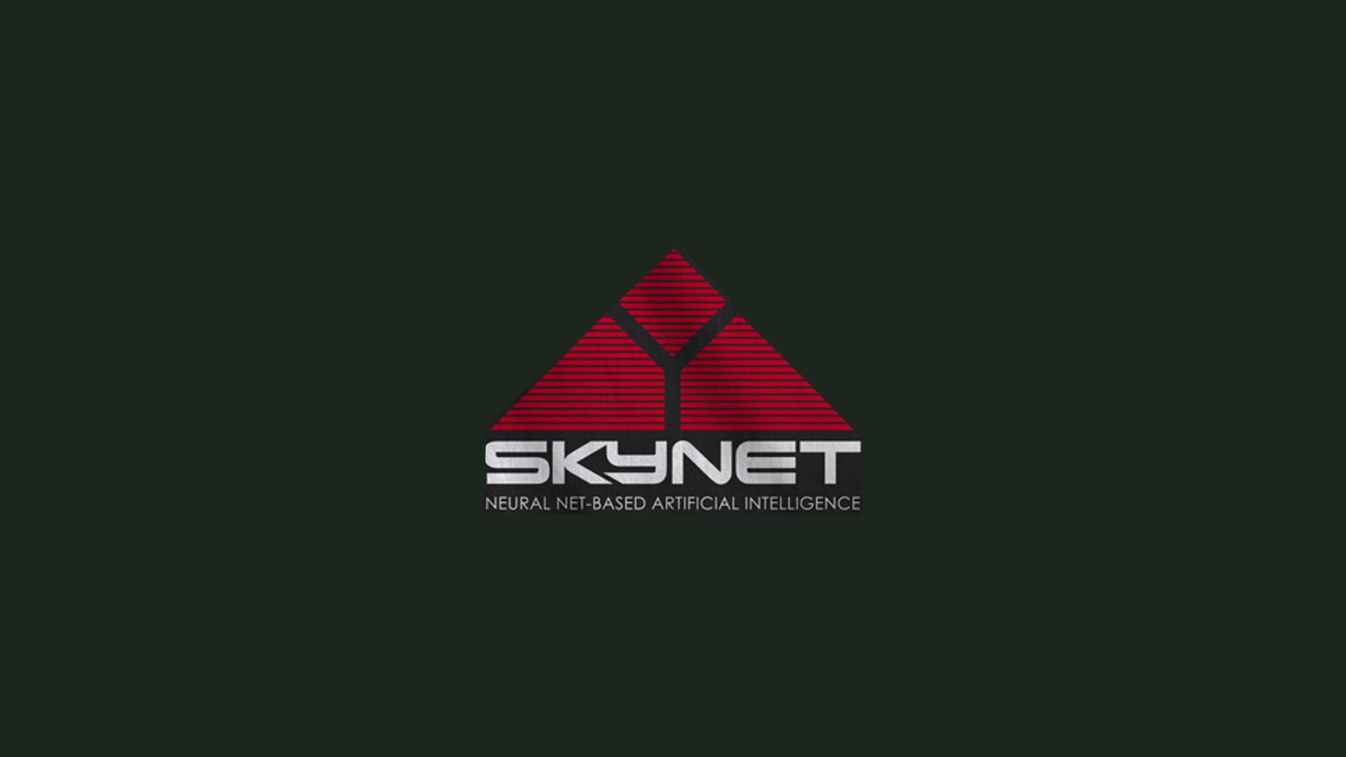 Terminator, logos, SkyNet - desktop wallpaper