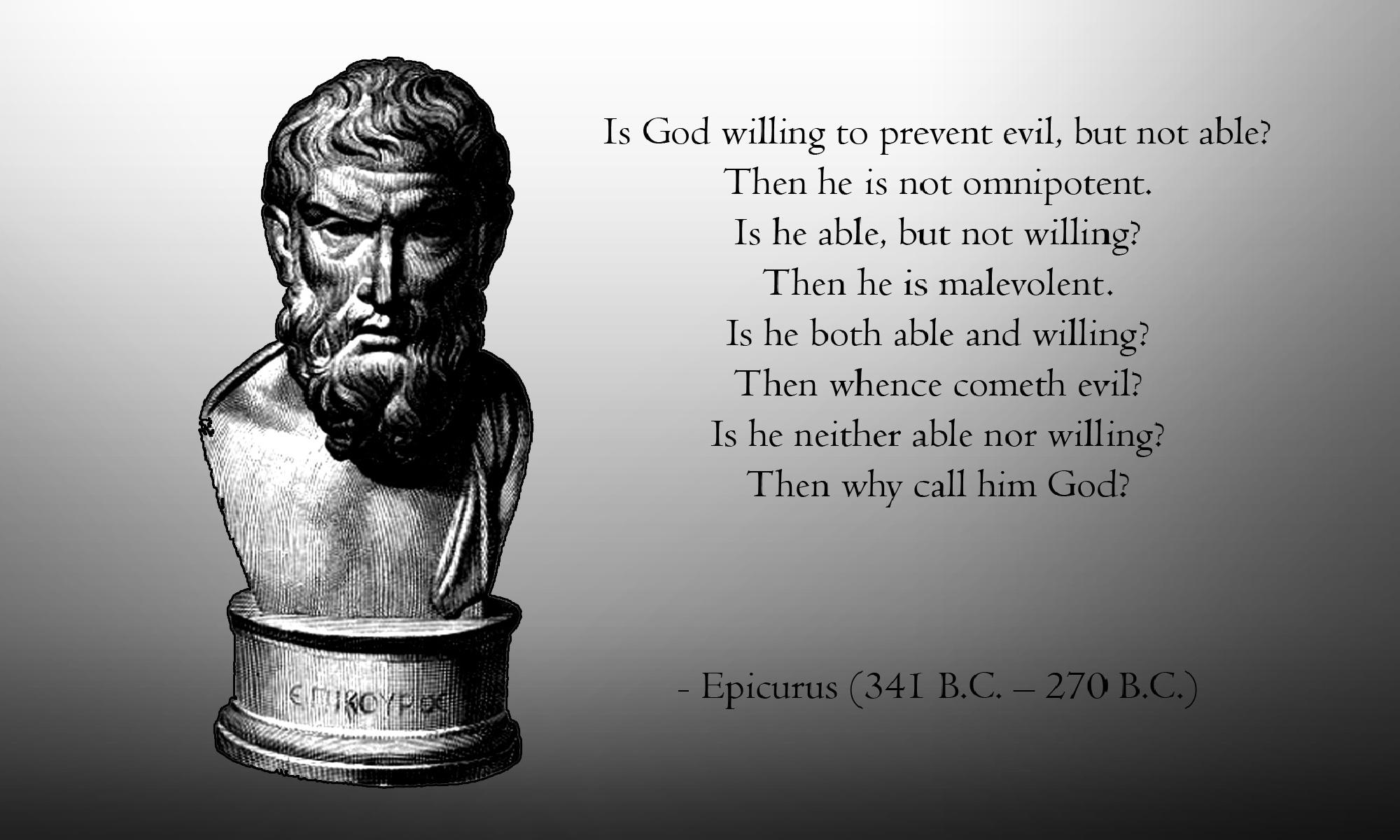 quotes, Epicurus, atheism - desktop wallpaper