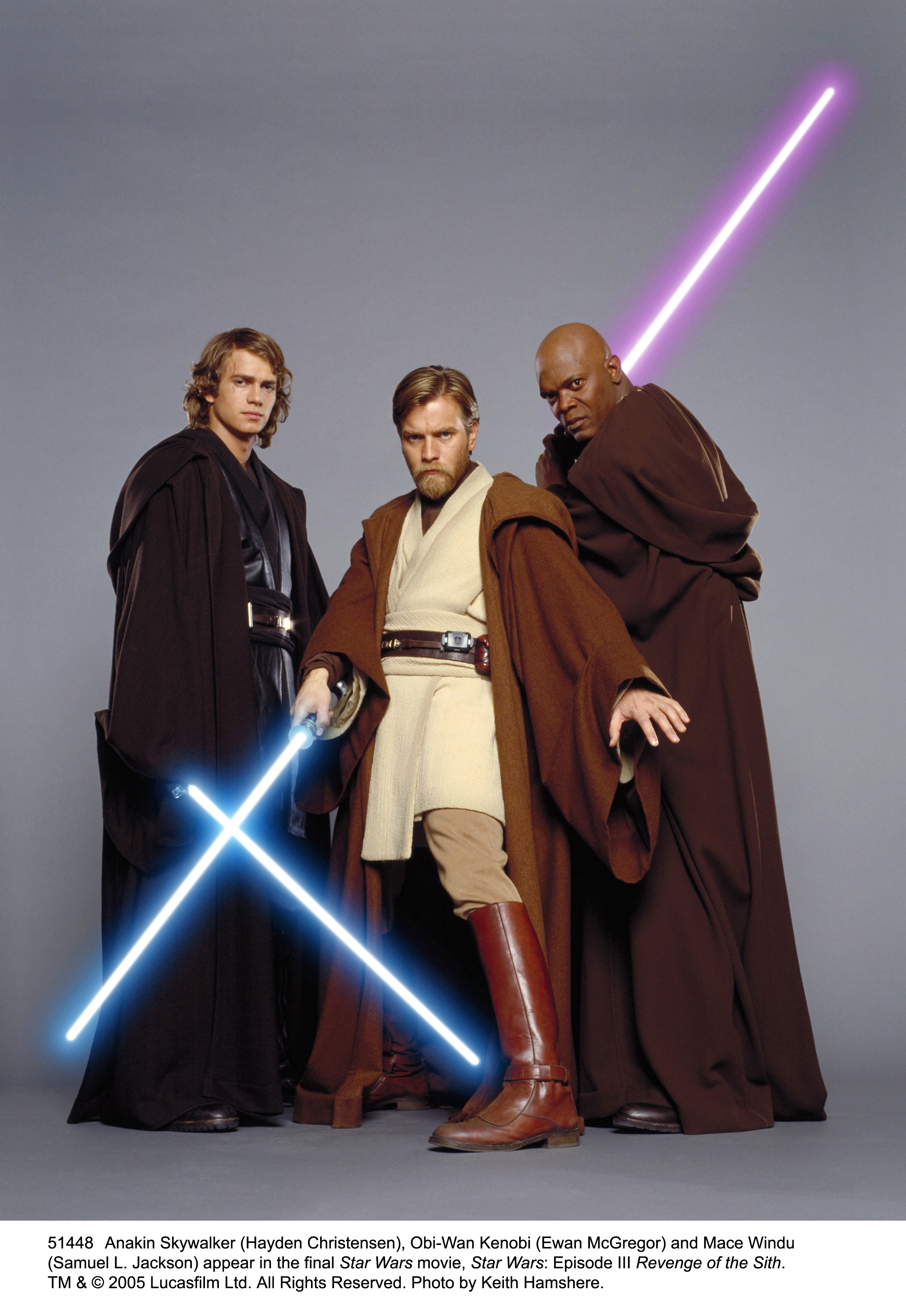 Star Wars, Ewan Mcgregor, Samuel L. Jackson, Anakin Skywalker, Hayden Christensen, Obi-Wan Kenobi, Mace Windu - desktop wallpaper