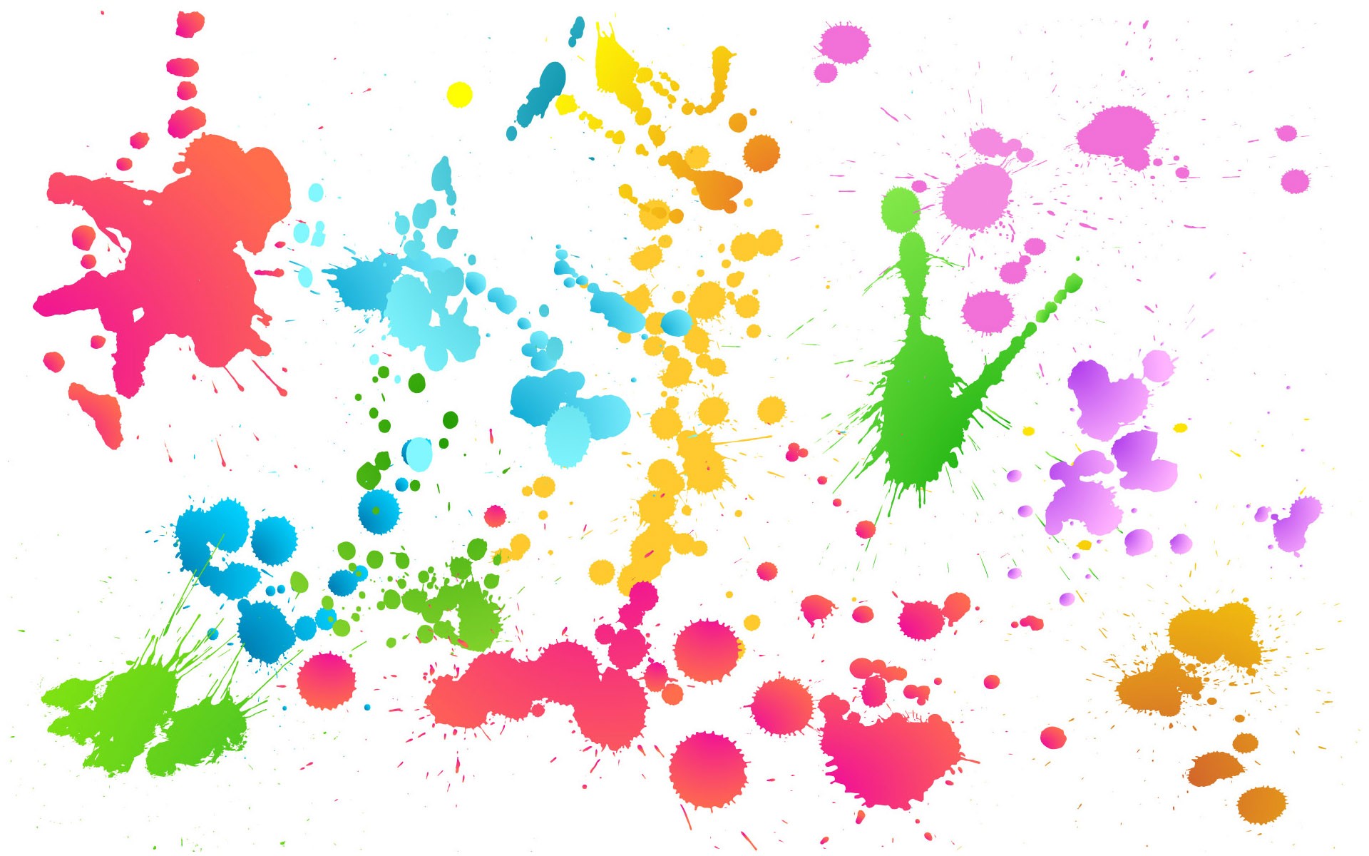 abstract, multicolor, artwork, colors, splashes - desktop wallpaper