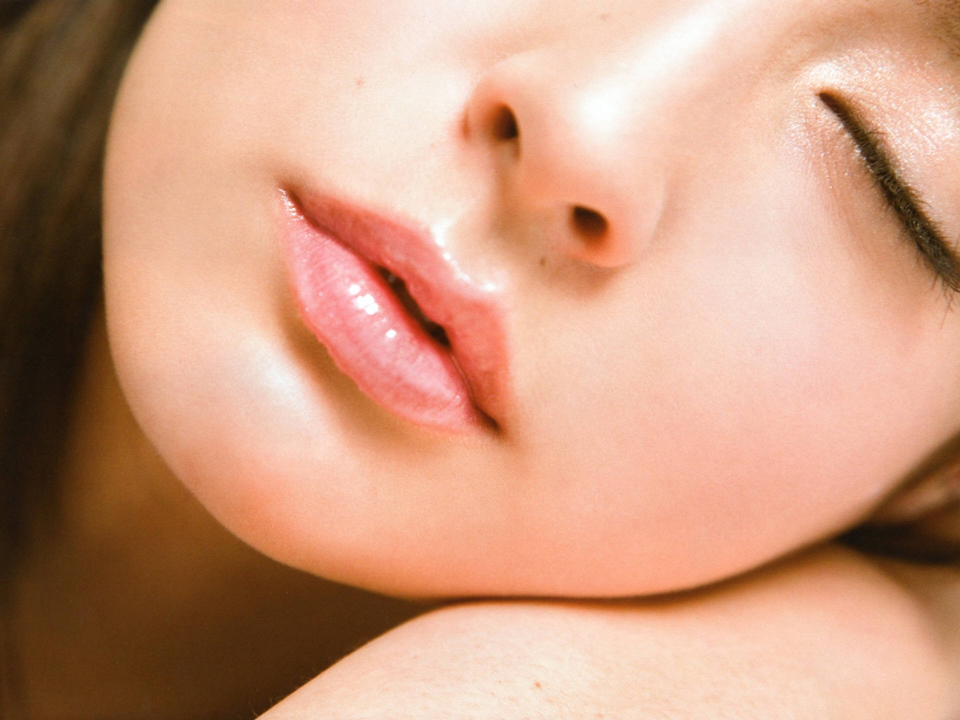 women, close-up, eyes, Leah Dizon, models, Japanese, Asians - desktop wallpaper