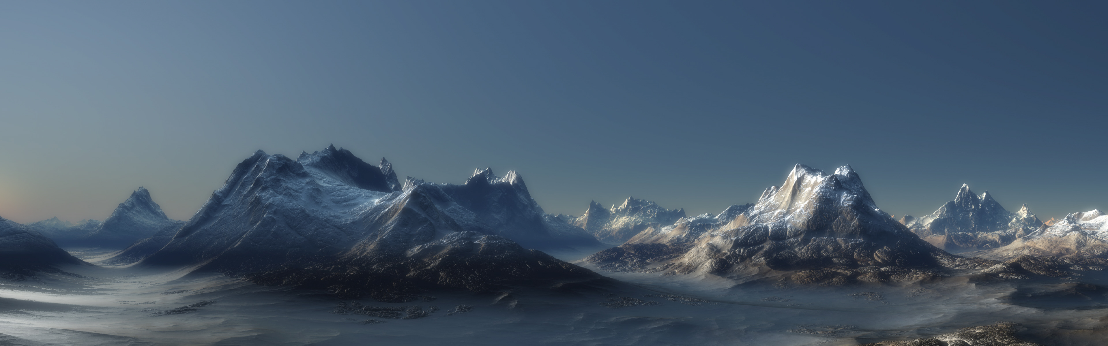 mountains, landscapes, panorama - desktop wallpaper