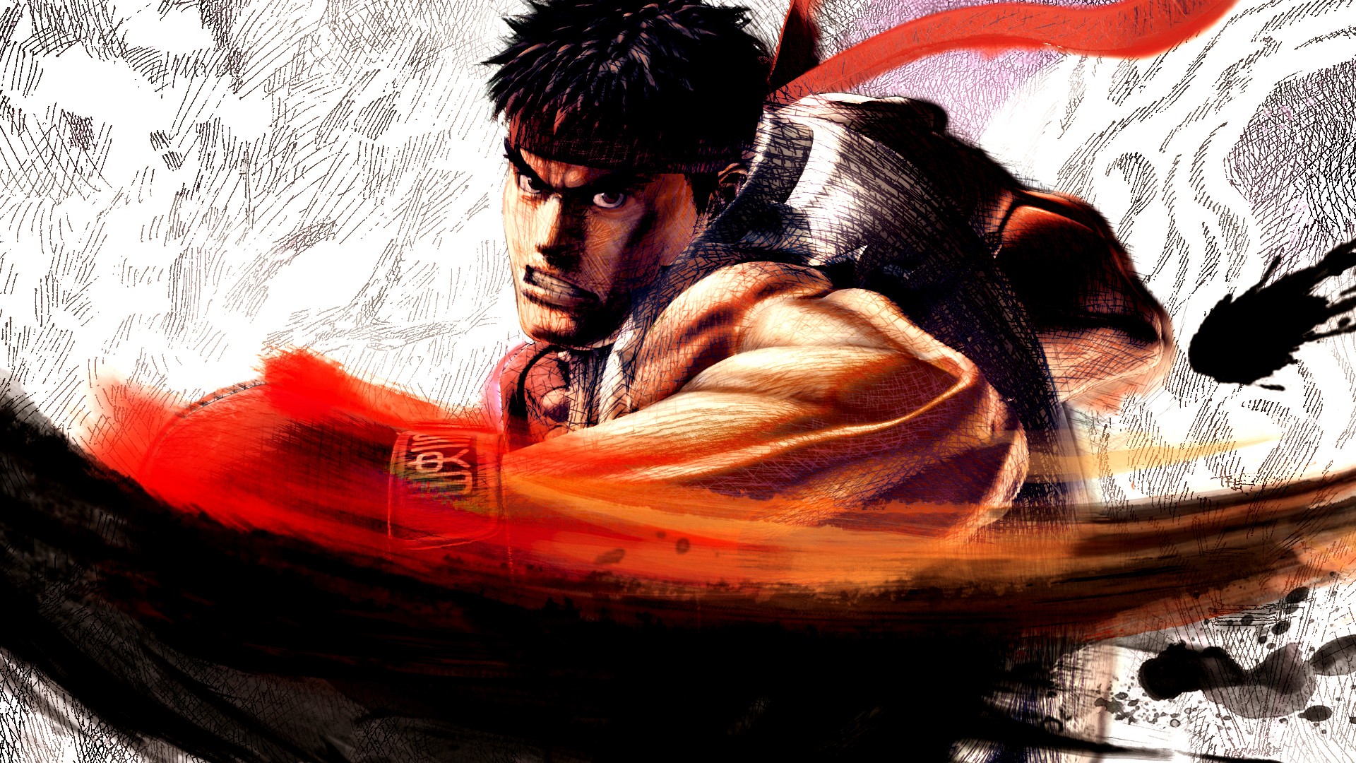 video games, Ryu, Capcom, Street Fighter IV, 3D - desktop wallpaper