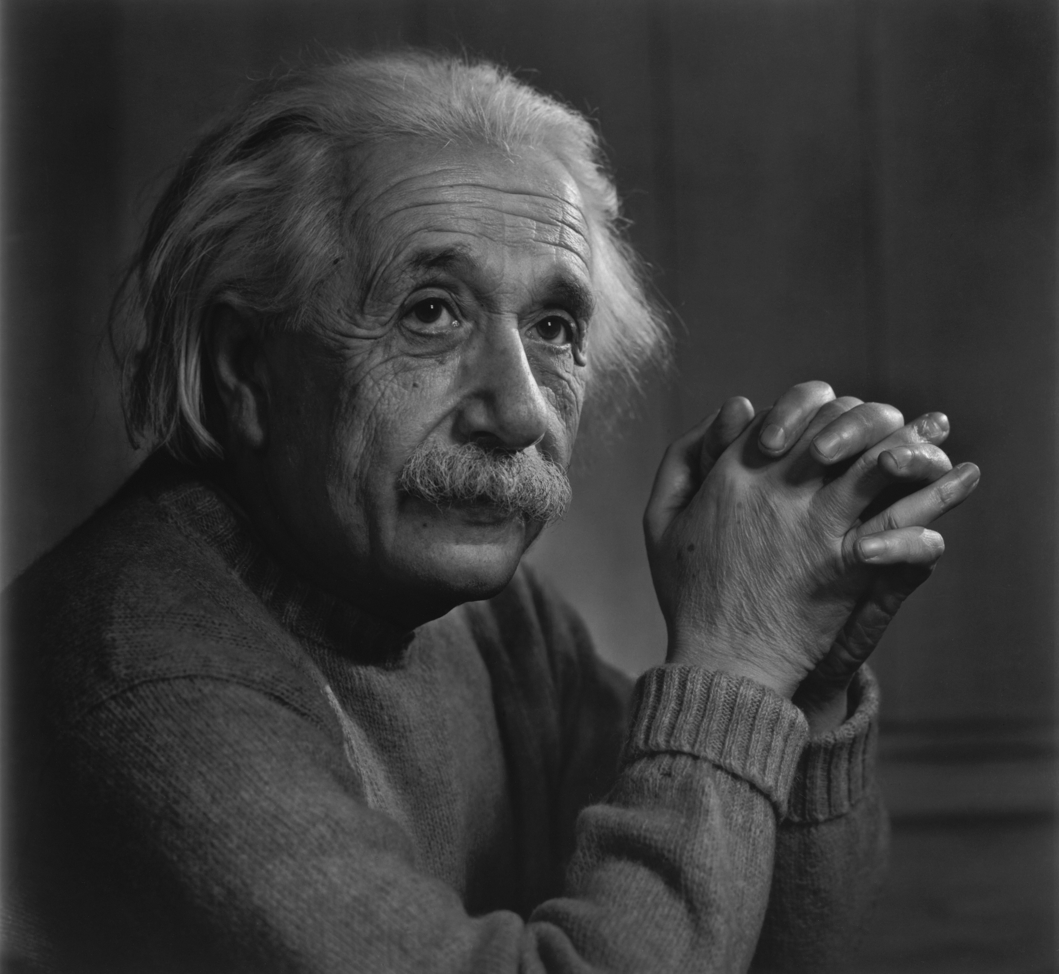 grayscale, Albert Einstein - desktop wallpaper