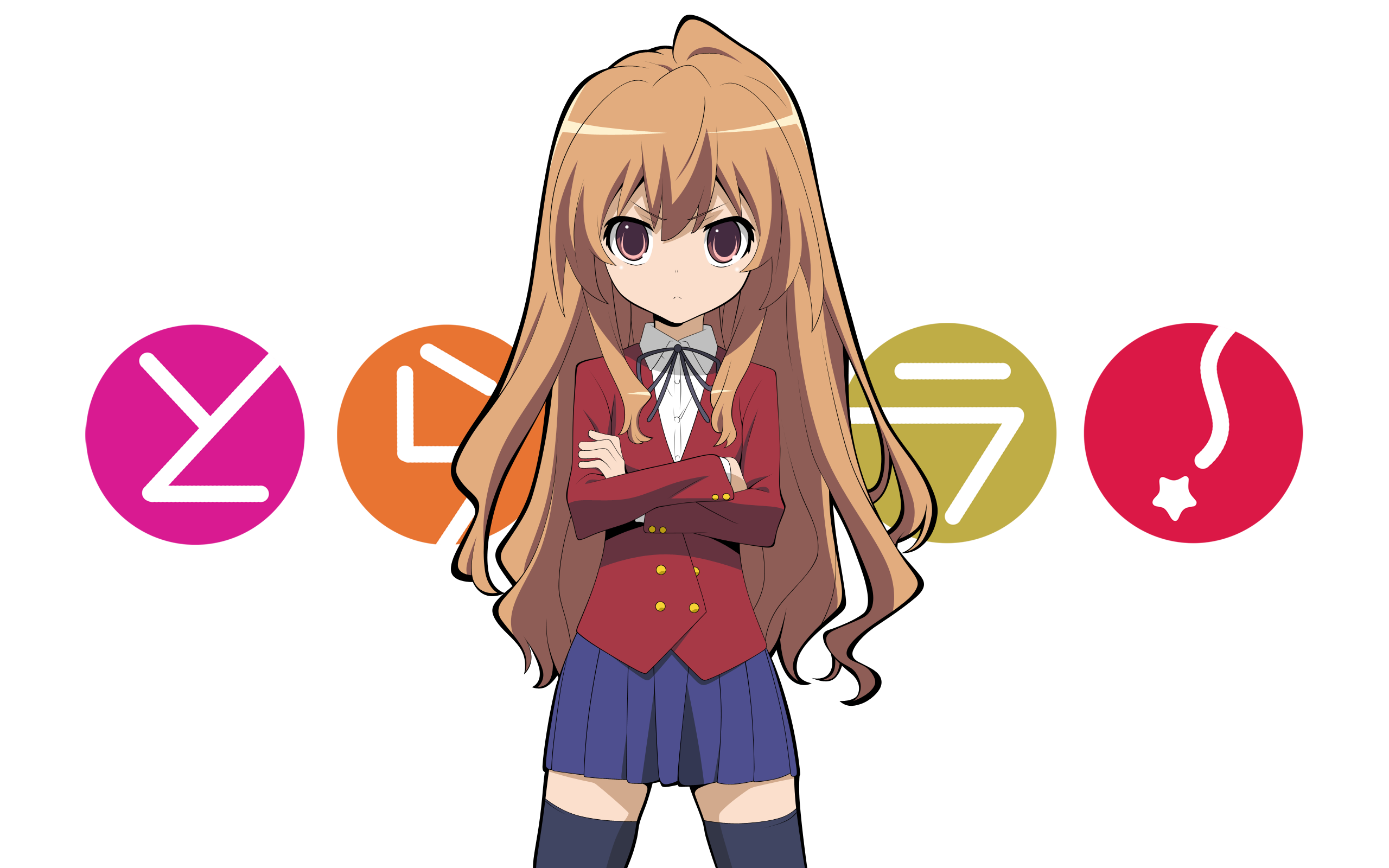 school uniforms, Aisaka Taiga, Toradora, simple background - desktop wallpaper