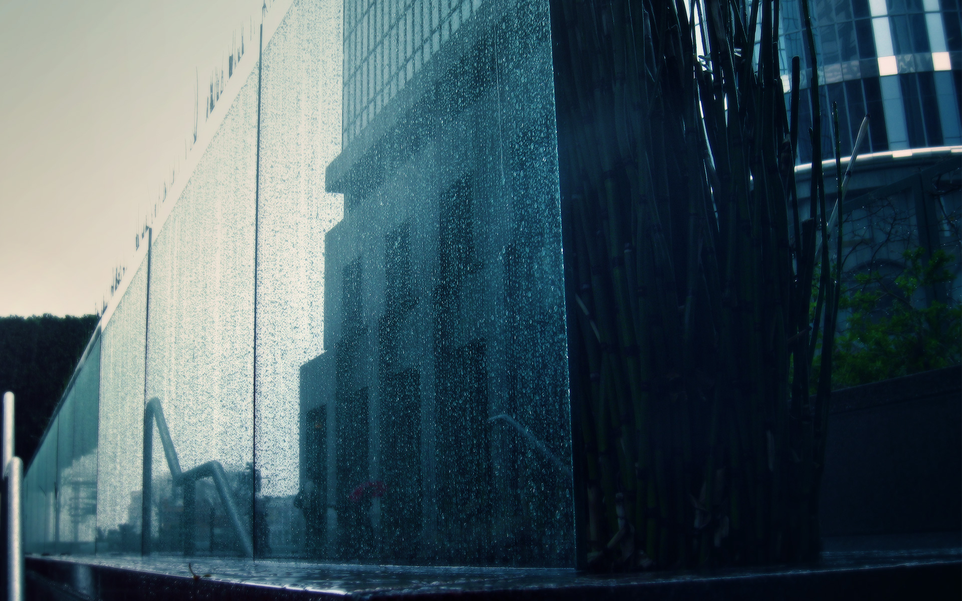 cityscapes, architecture, water drops - desktop wallpaper