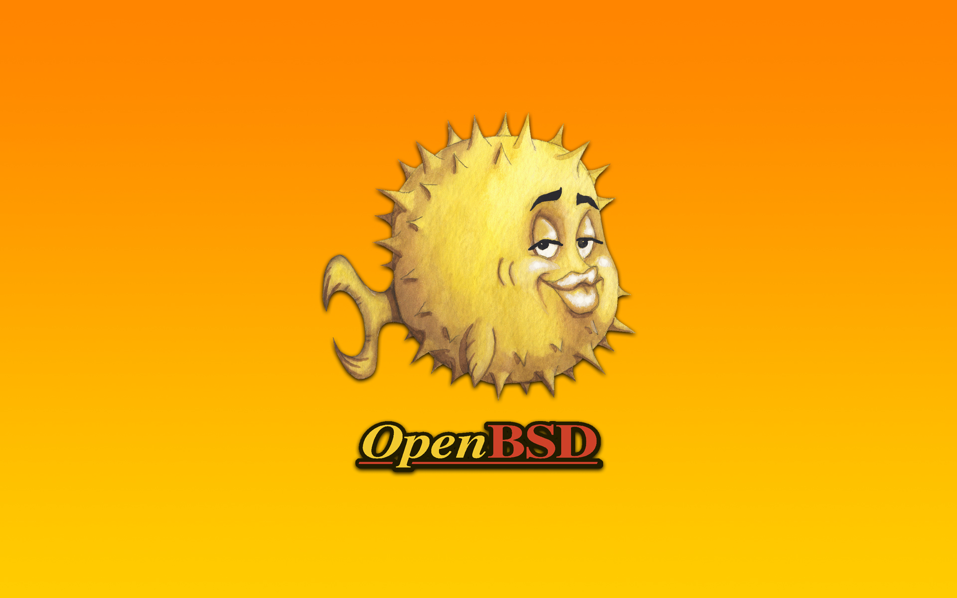 Unix, bsd, OpenBSD - desktop wallpaper