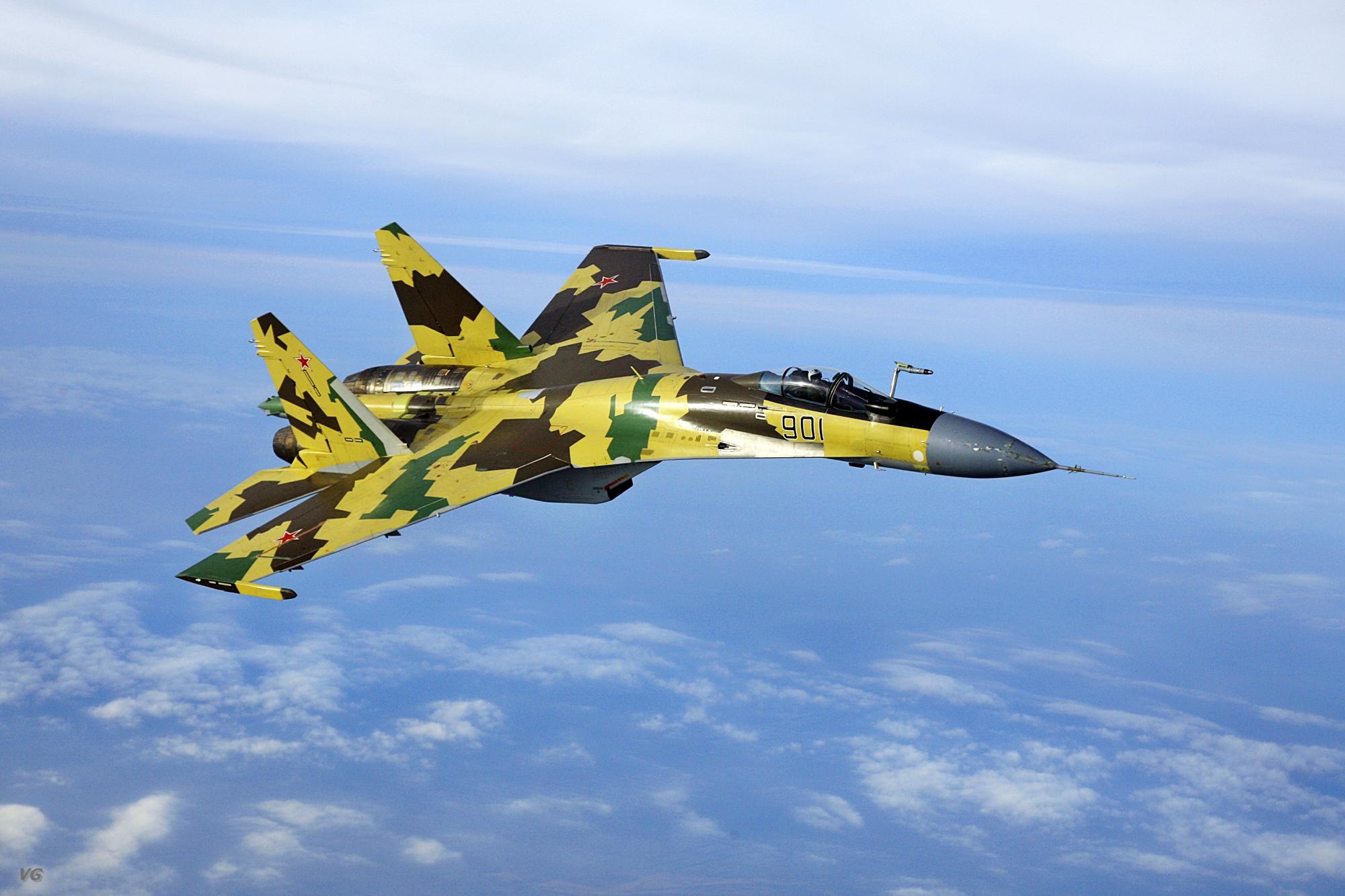 aircraft, military, Russia, planes, Su-27 Flanker - desktop wallpaper