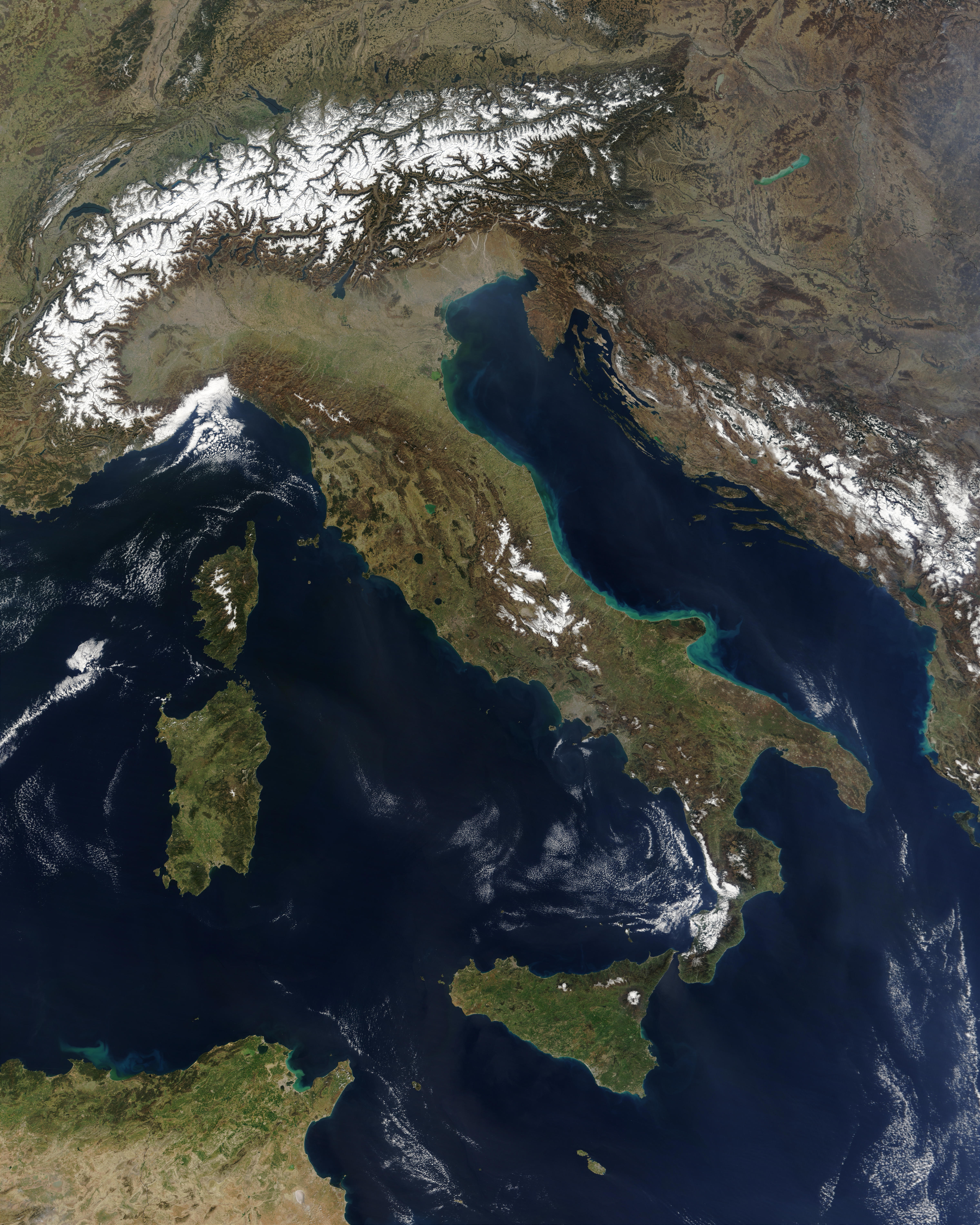 satellite, maps, Italy - desktop wallpaper
