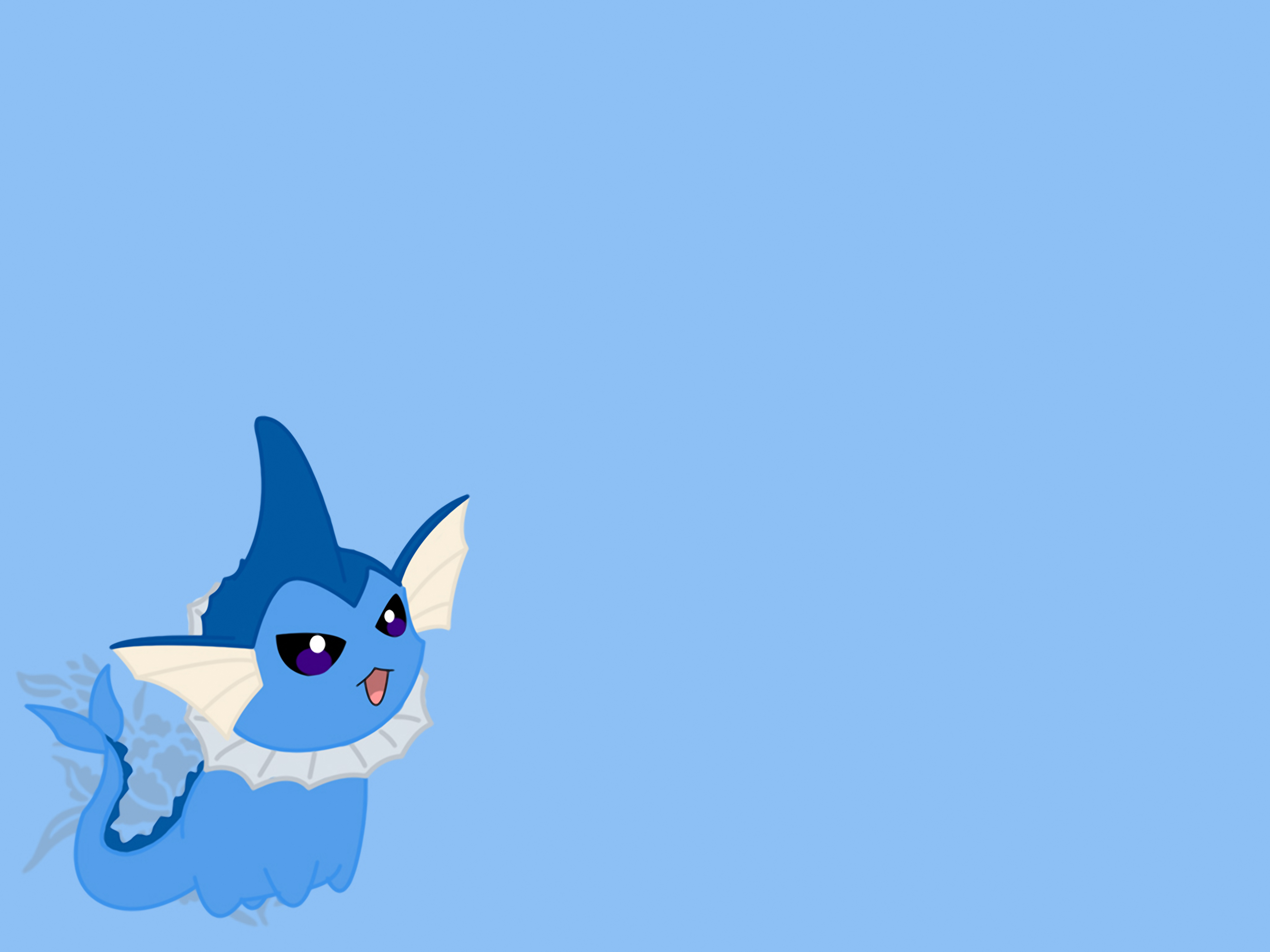 Pokemon, blue, Vaporeon - desktop wallpaper