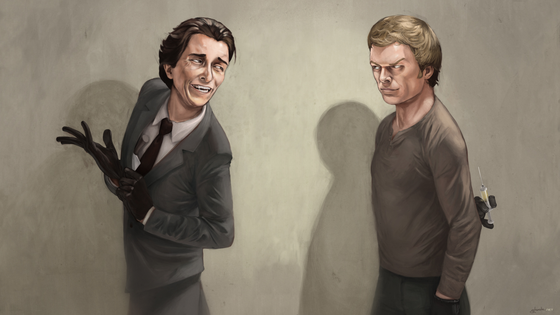 Dexter, American Psycho, killers, crossovers, Patrick Bateman - desktop wallpaper