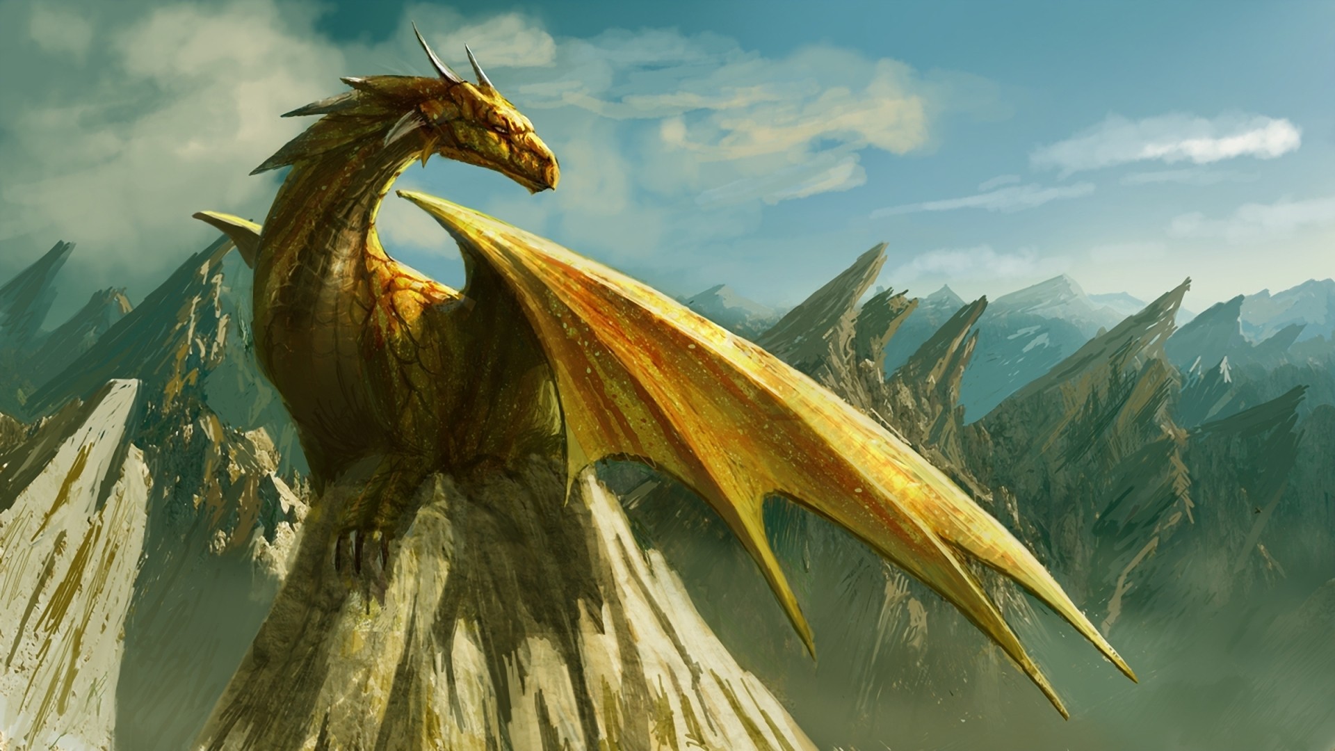 fantasy, wings, dragons, artwork - desktop wallpaper