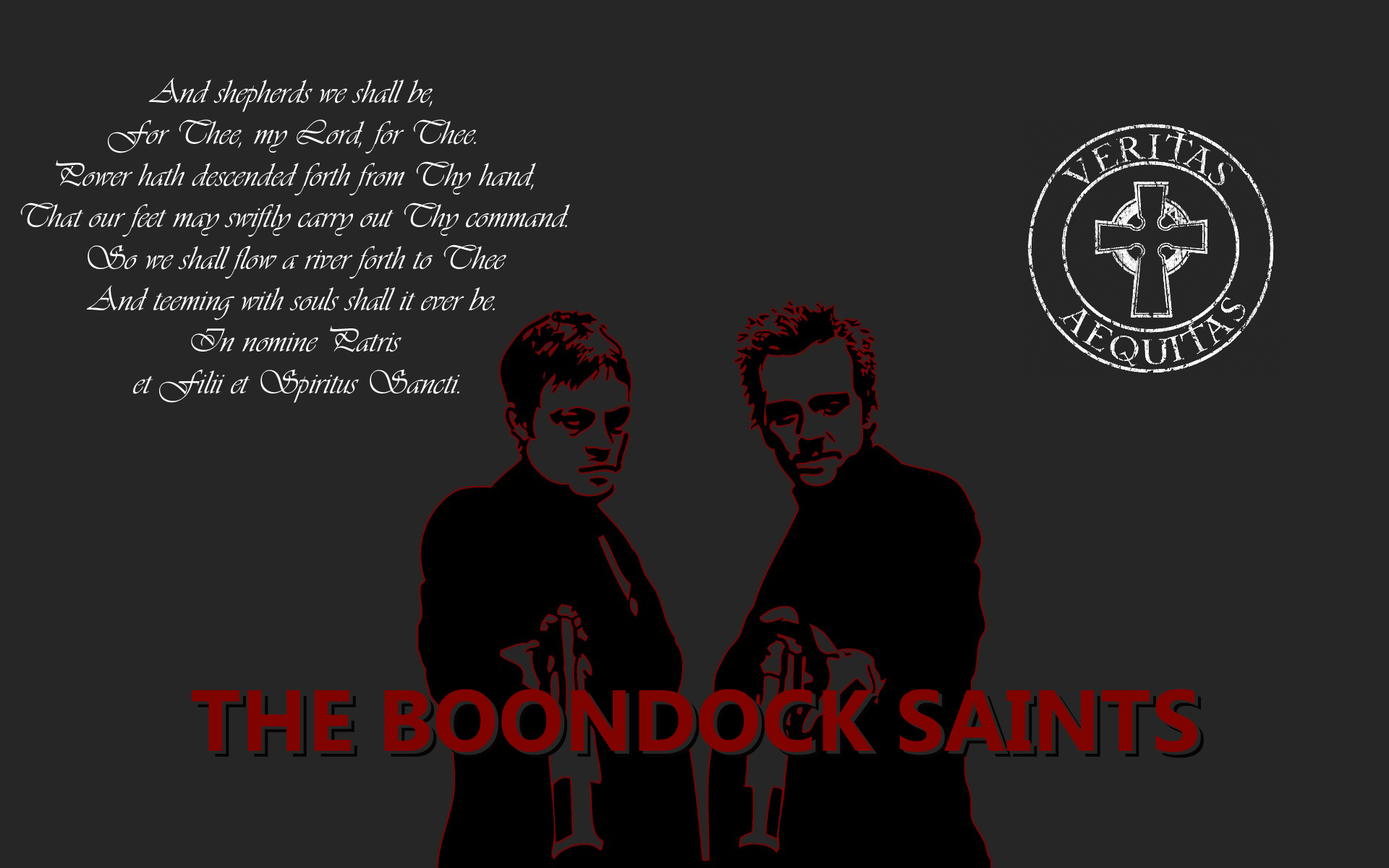 movies, text, Boondock Saints - desktop wallpaper