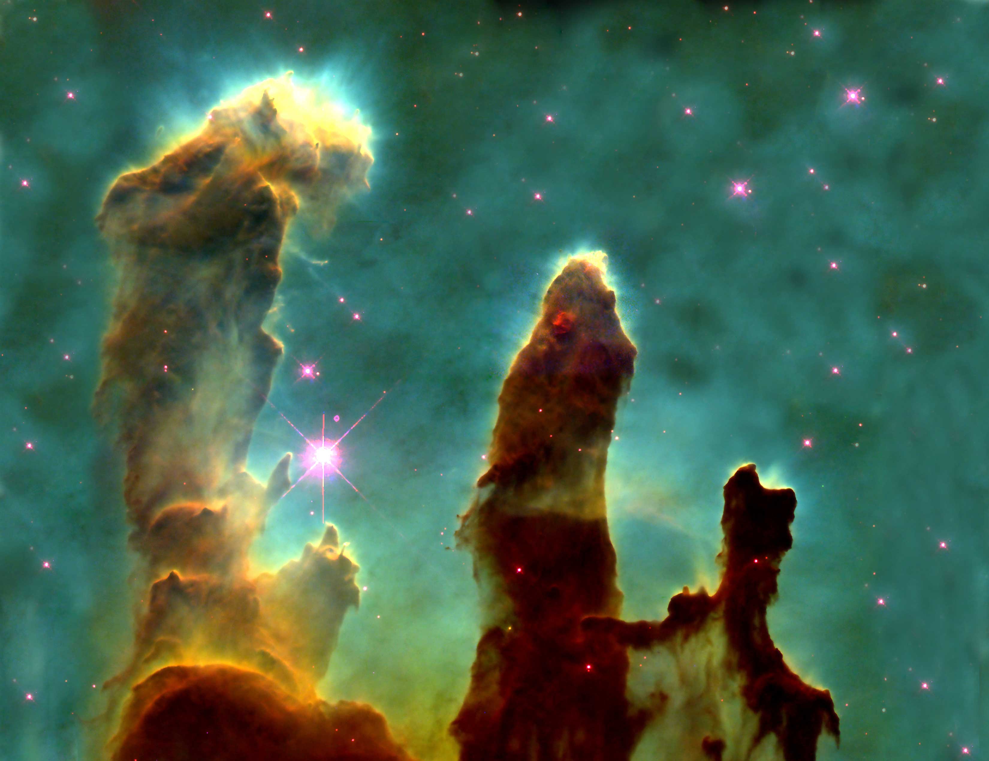 nebulae, Pillars Of Creation, Eagle nebula - desktop wallpaper