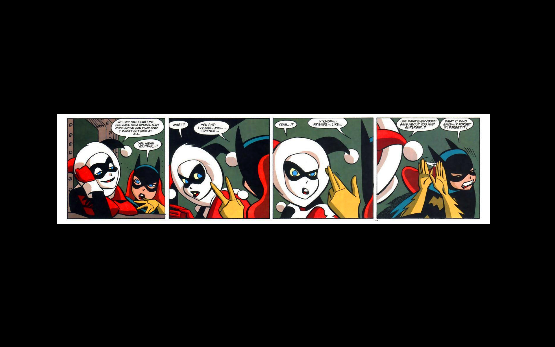 Batman, DC Comics, Harley Quinn, Batwoman, comic strip - desktop wallpaper