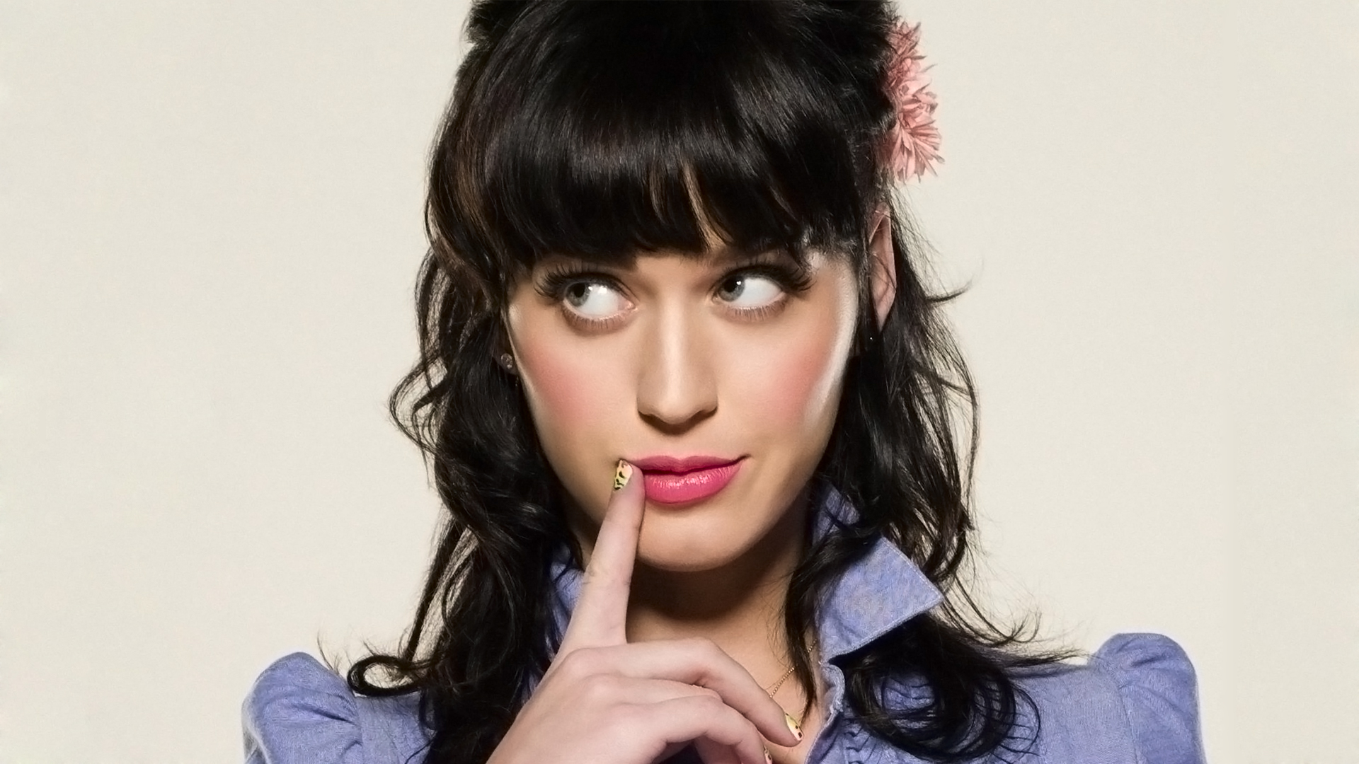 brunettes, women, Katy Perry, singers, white background - desktop wallpaper