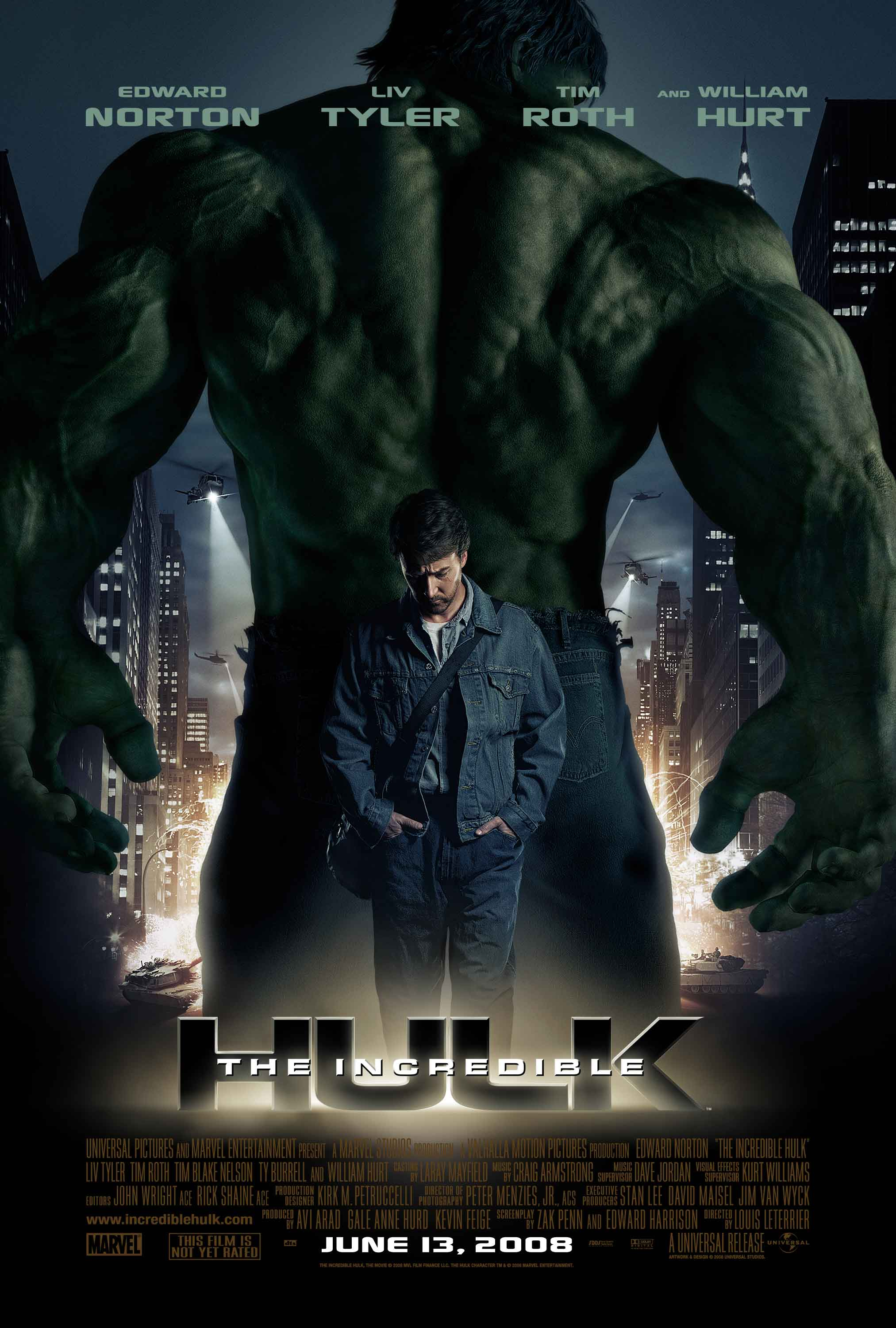 Hulk (comic character), Edward Norton, Marvel Comics, movie posters, The Incredible Hulk (Movie) - desktop wallpaper