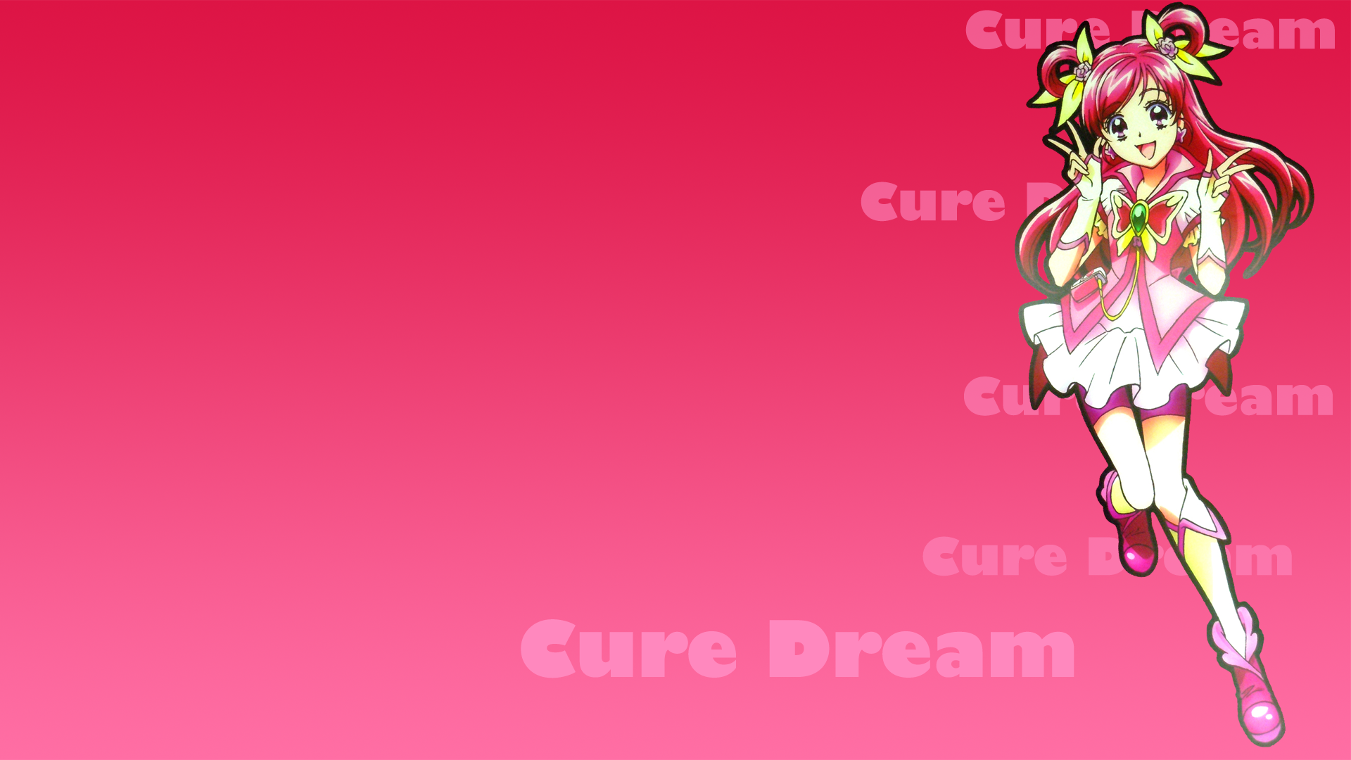 Pretty Cure, simple background, Cure Dream - desktop wallpaper