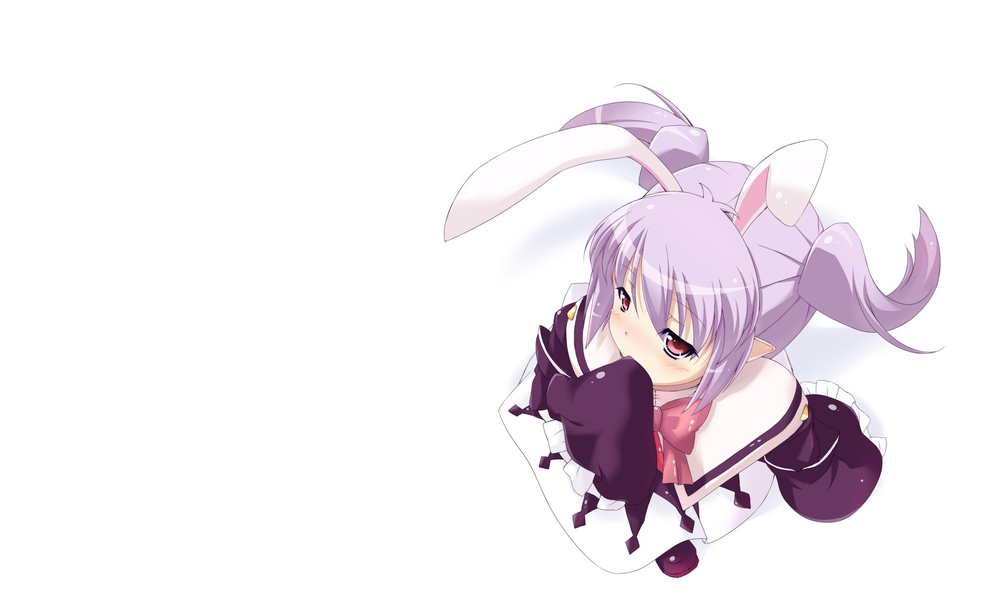 pink hair, animal ears, lolicon, bunny ears, simple background, pointy ears, Lotte no Omocha! - desktop wallpaper