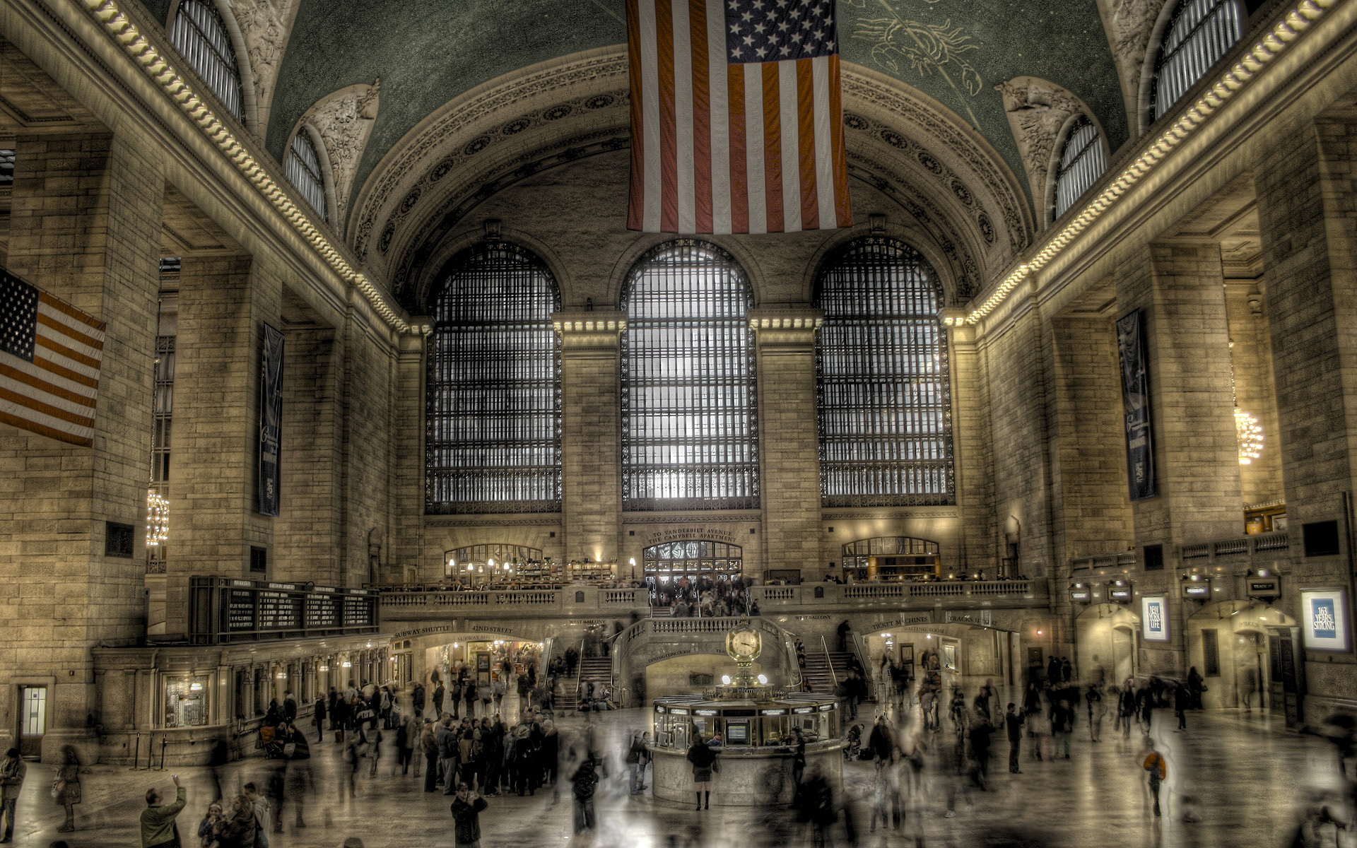 New York City, train stations, Grand Central Terminal - desktop wallpaper