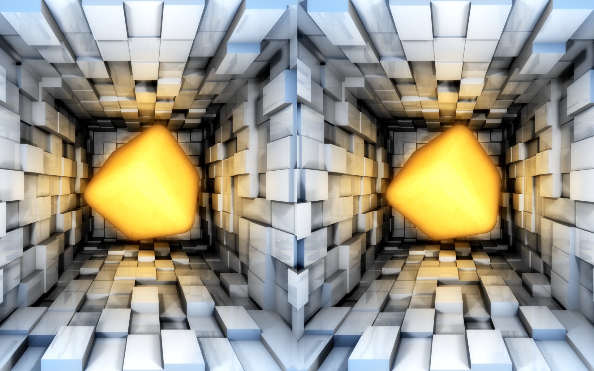 cubes, cross eyes - desktop wallpaper