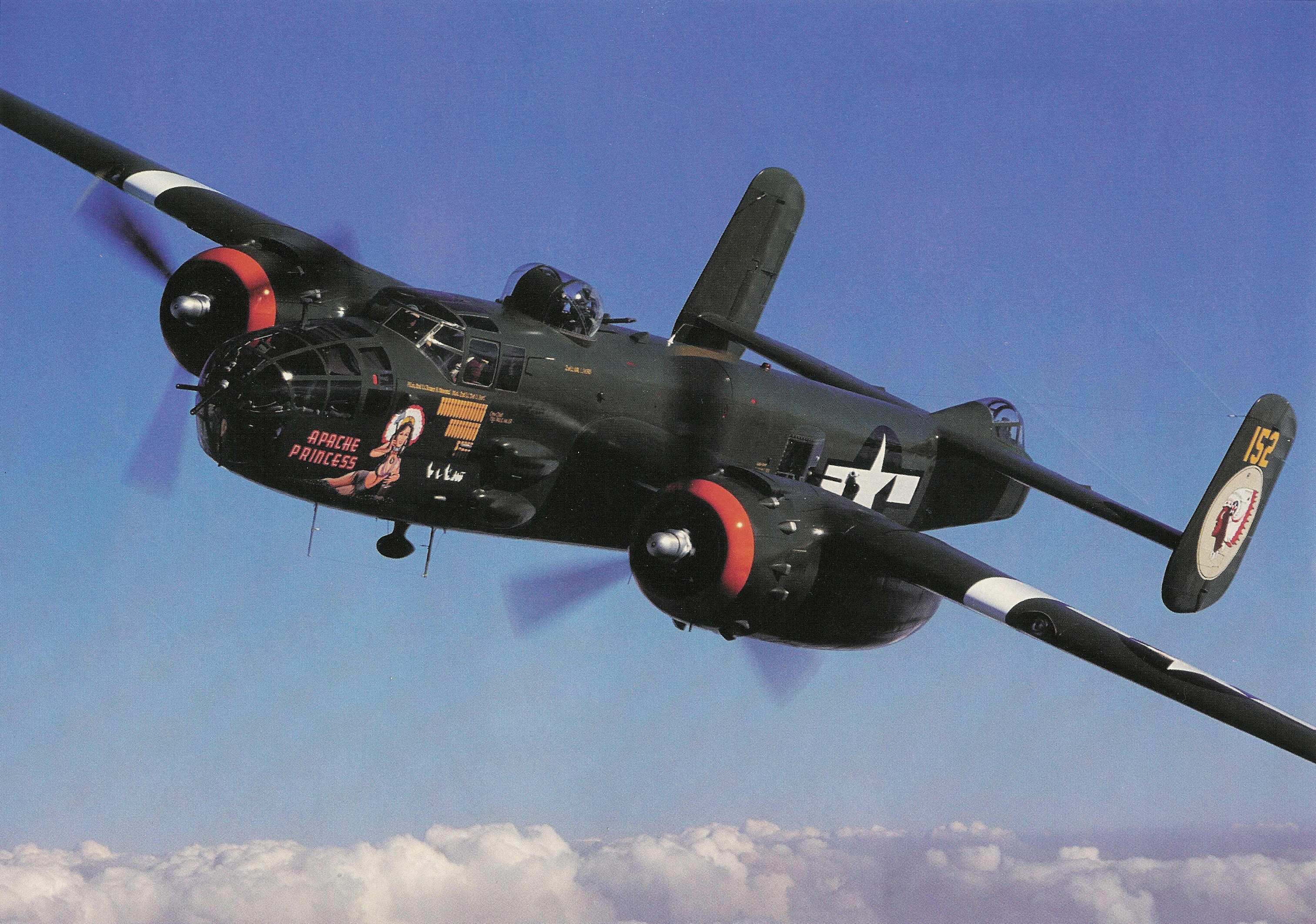 aircraft, military, bomber, B-25 Mitchell - desktop wallpaper