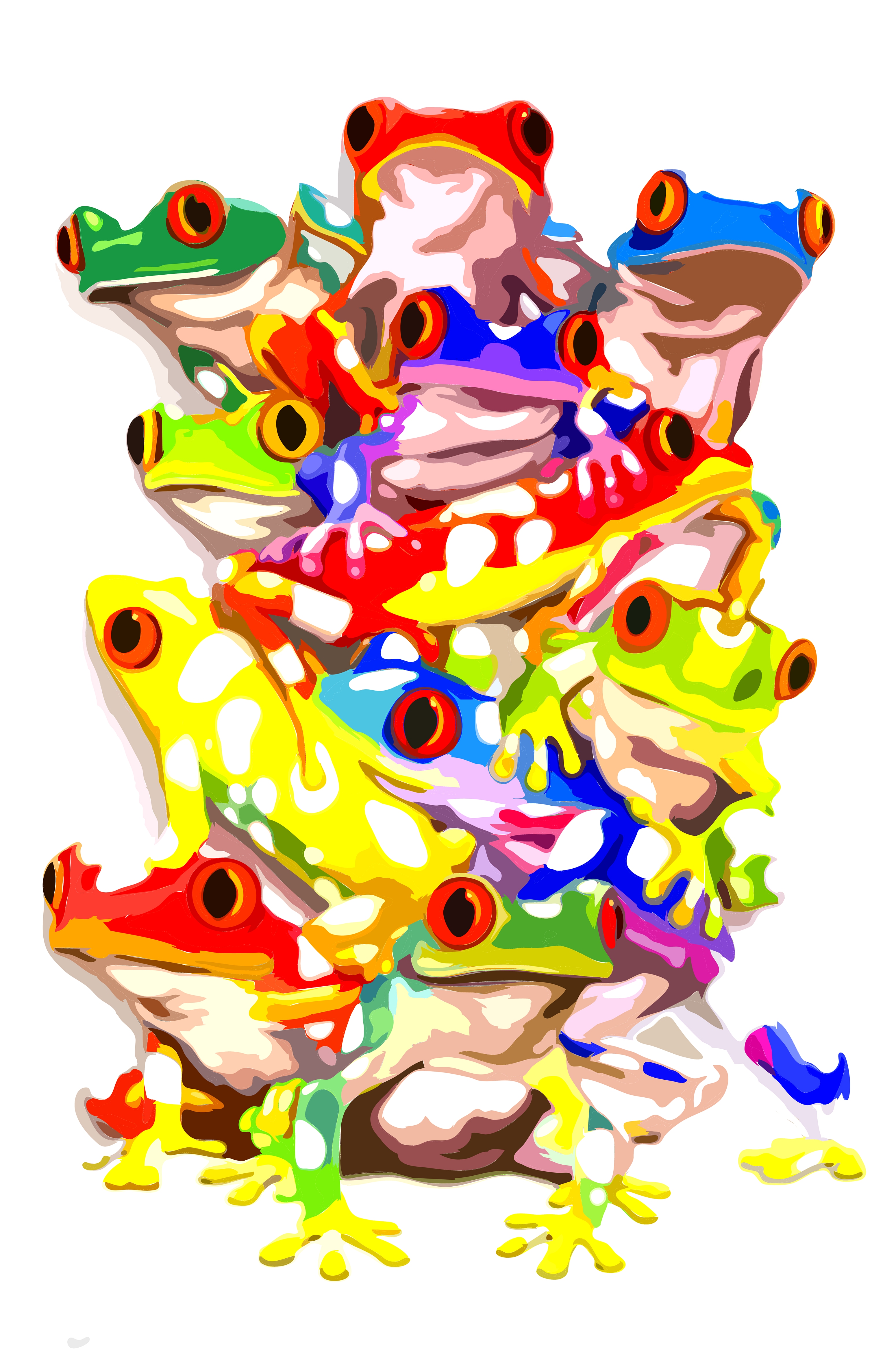 tree frogs - desktop wallpaper