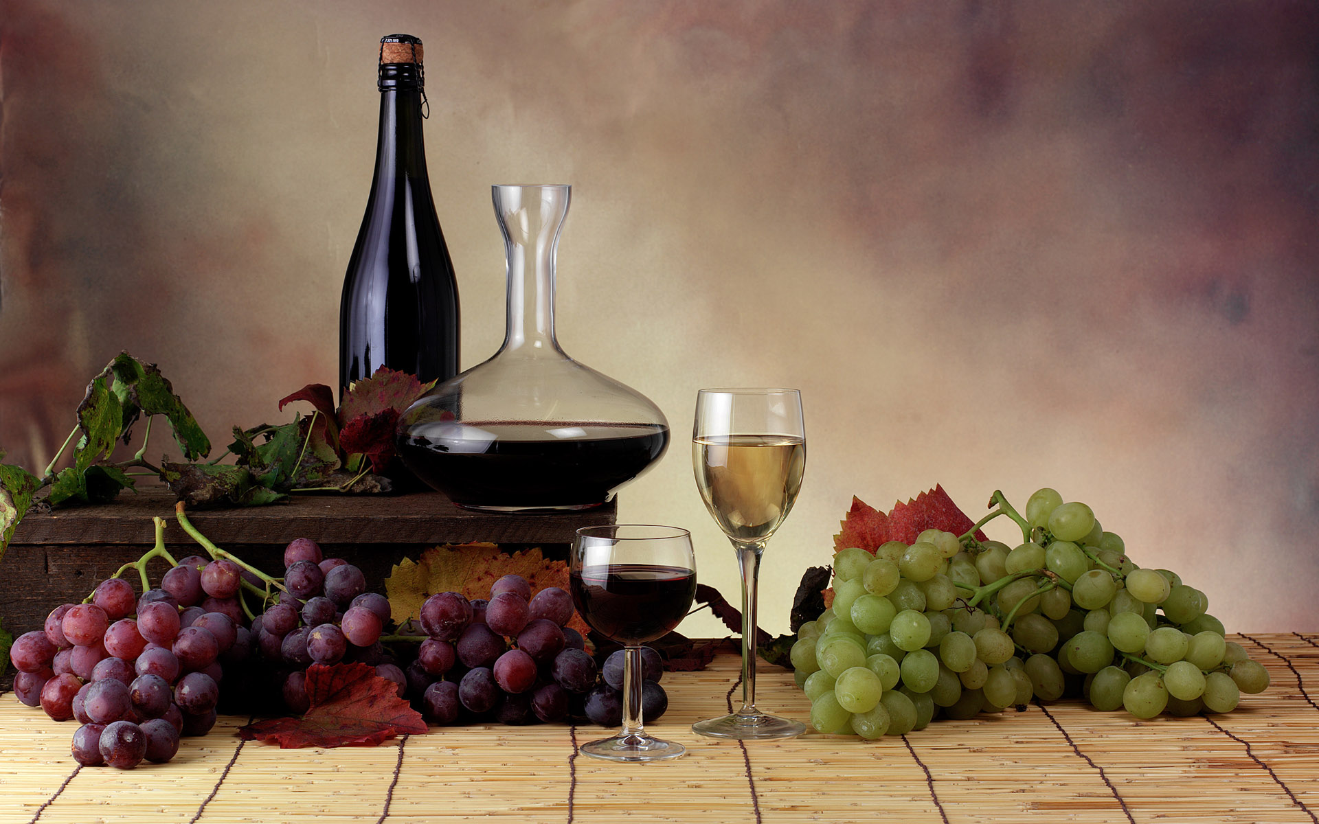 food, grapes, wine - desktop wallpaper