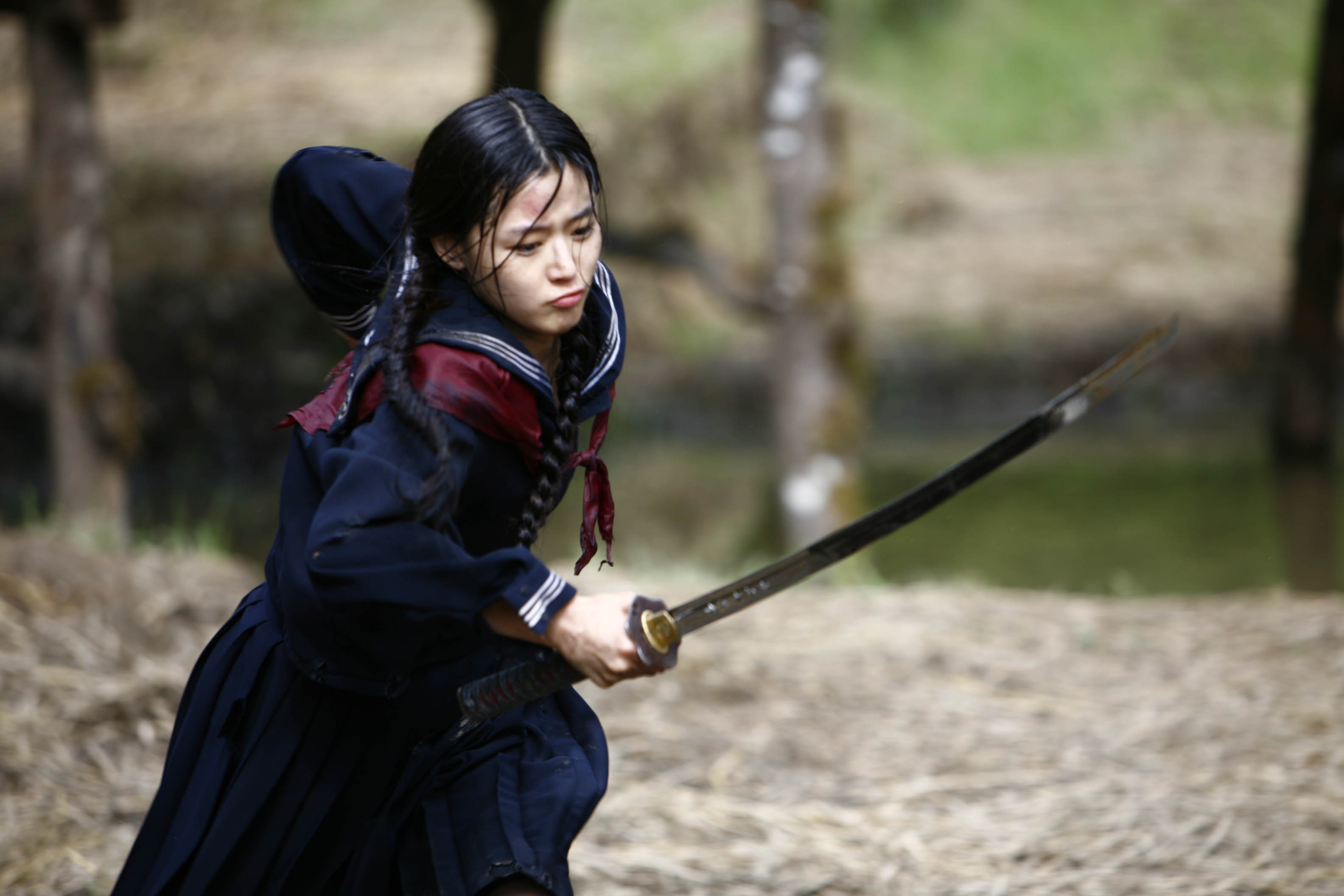 women, samurai, Asians, Korean, Jeon Ji Hyun, swords - desktop wallpaper